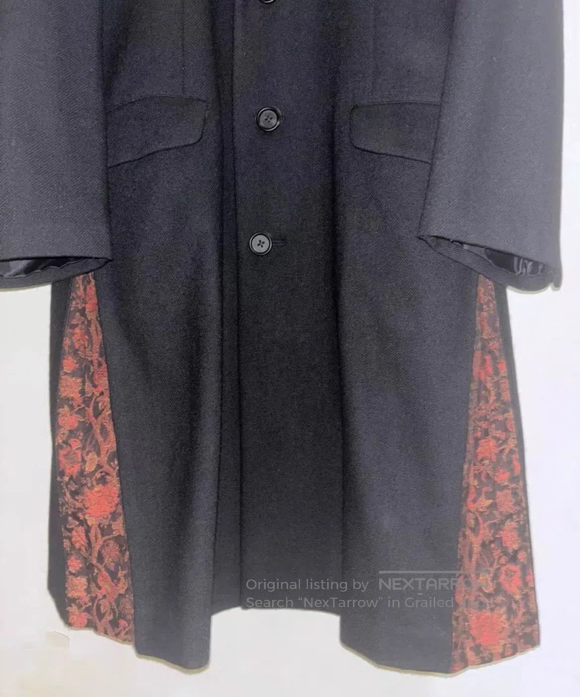 Yohji Yamamoto Yohji Yamamoto Pleated Thorn Rose Coat. Size US L / EU 52-54 / 3 - 7 Thumbnail
