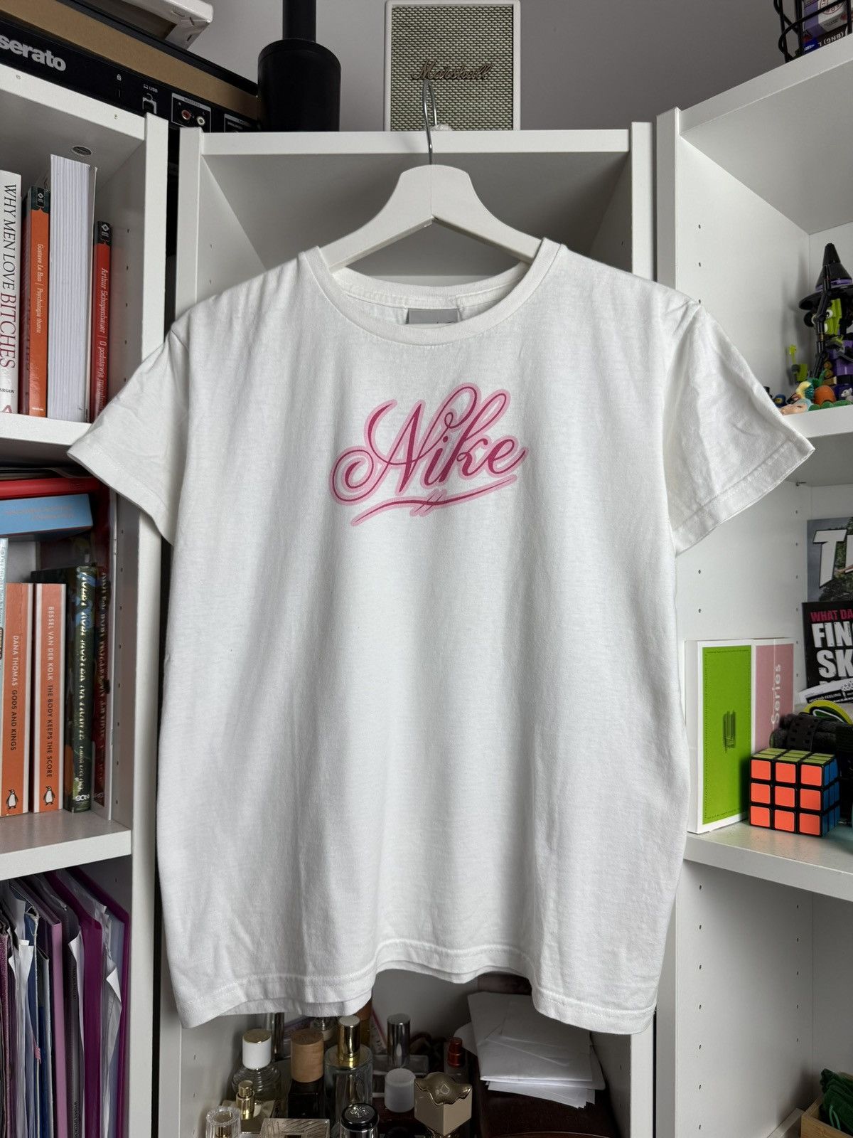 Nike × Vintage Vintage y2k Nike big logo boxy t-shirt M blockcore retro 90s Size US M / EU 48-50 / 2 - 1 Thumbnail
