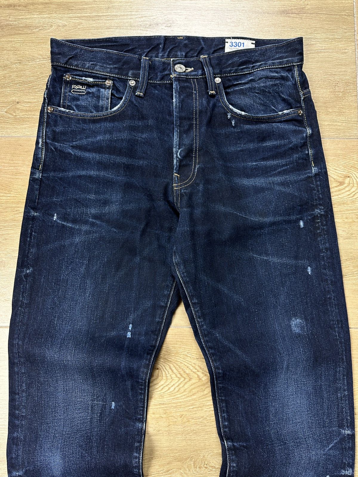 G-Star G-Star Raw 3301 Straight Denim Jeans Size US 31 - 2 Thumbnail
