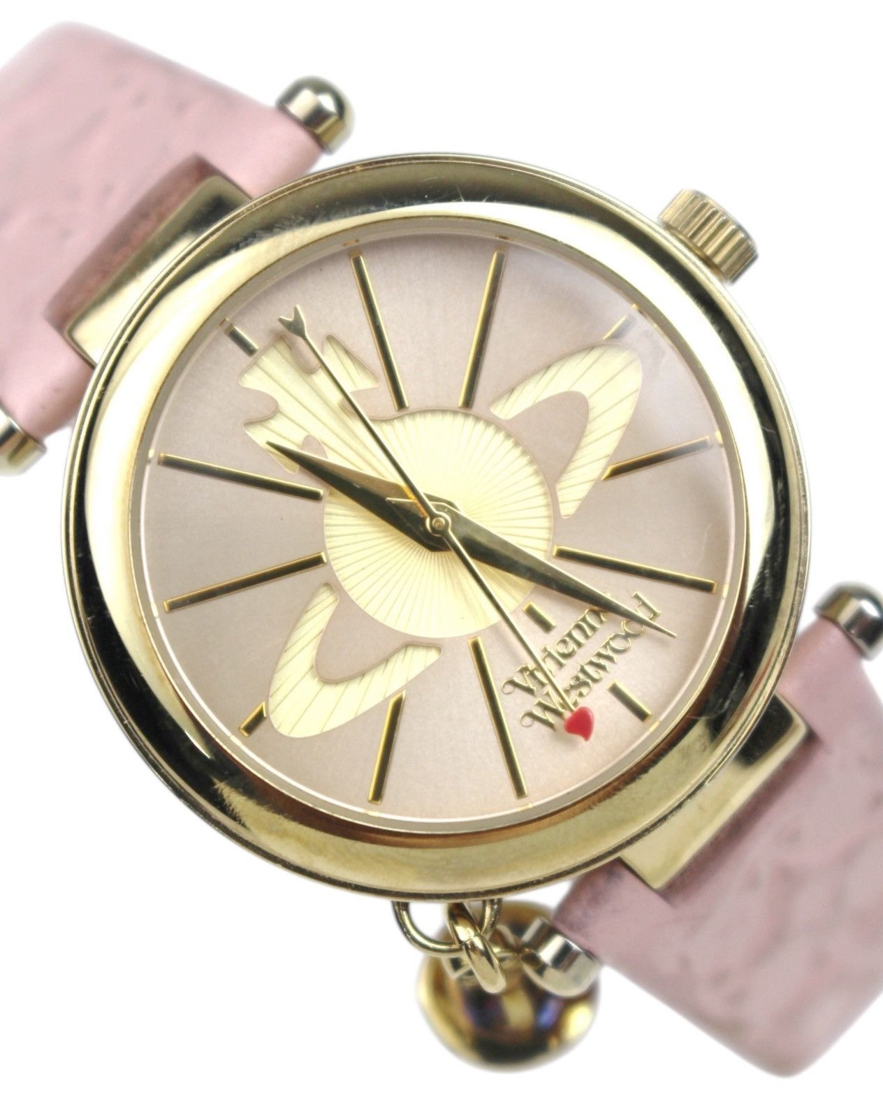 Vivienne Westwood VIVIENNE WESTWOOD ORB II CHARM WATCH – PINK EMBOSSED STRAP Size ONE SIZE - 6 Thumbnail