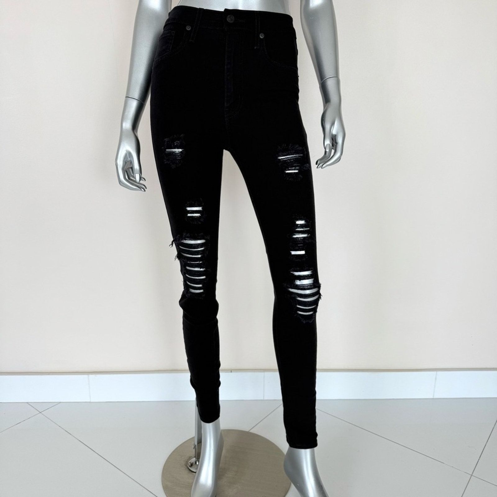 Levi's NEW!! Levi’s women stretched ripped design jeans size 27 Size 27" / US 4 / IT 40 - 1 Thumbnail