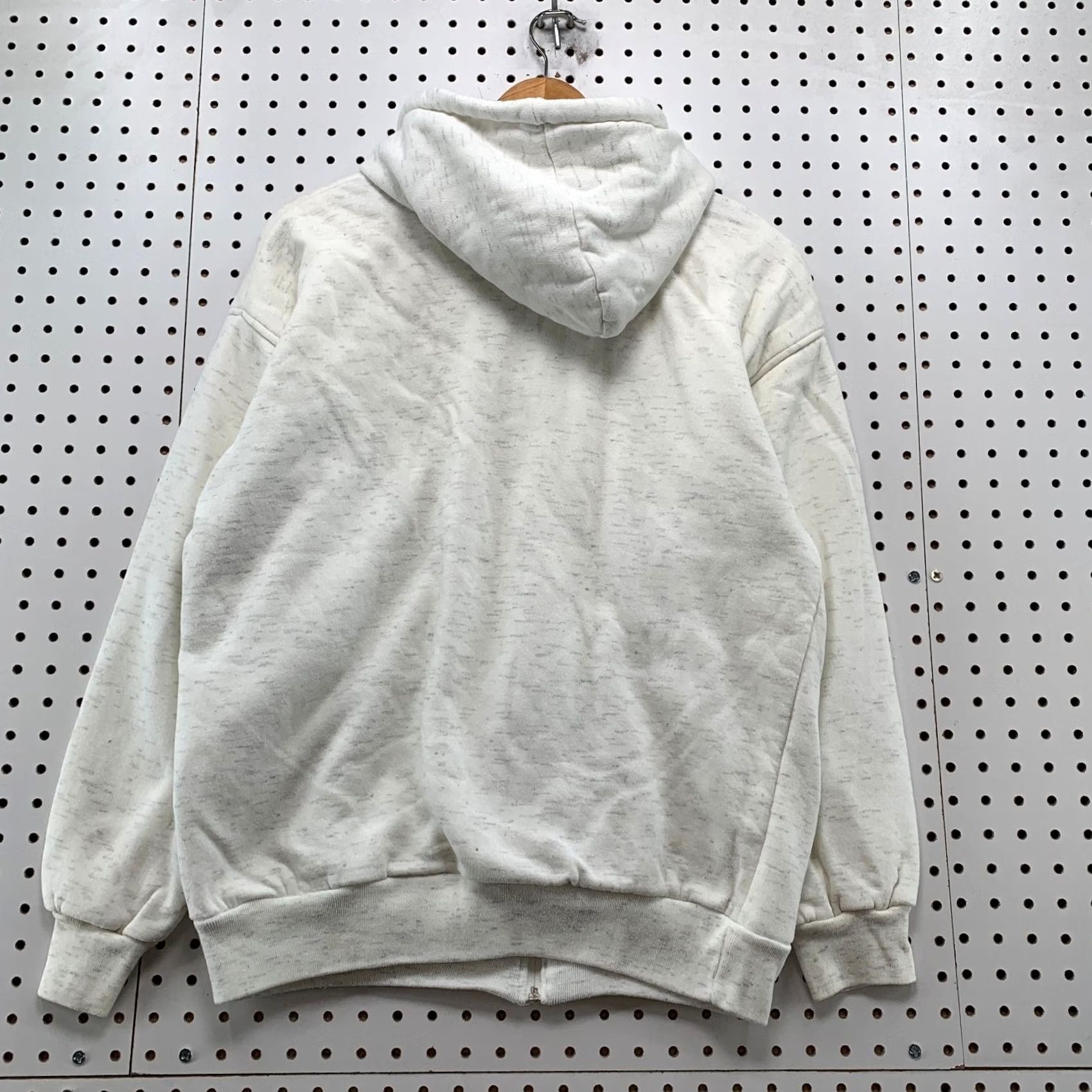 McGregor MacGregor Hoodie Mens Medium White Thermal Lined Heavyweight Vintage Sweatshirt Size US M / EU 48-50 / 2 - 2 Thumbnail