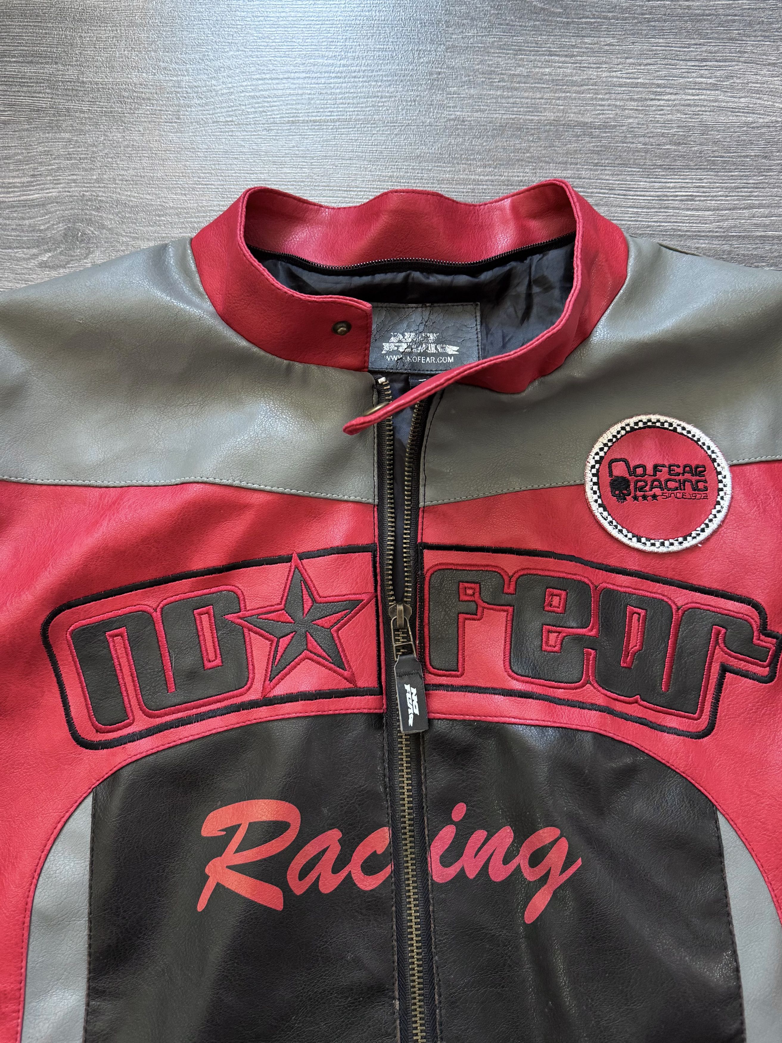 No Fear Vintage No Fear PVC Leather Jacket Y2K Size US L / EU 52-54 / 3 - 9 Thumbnail