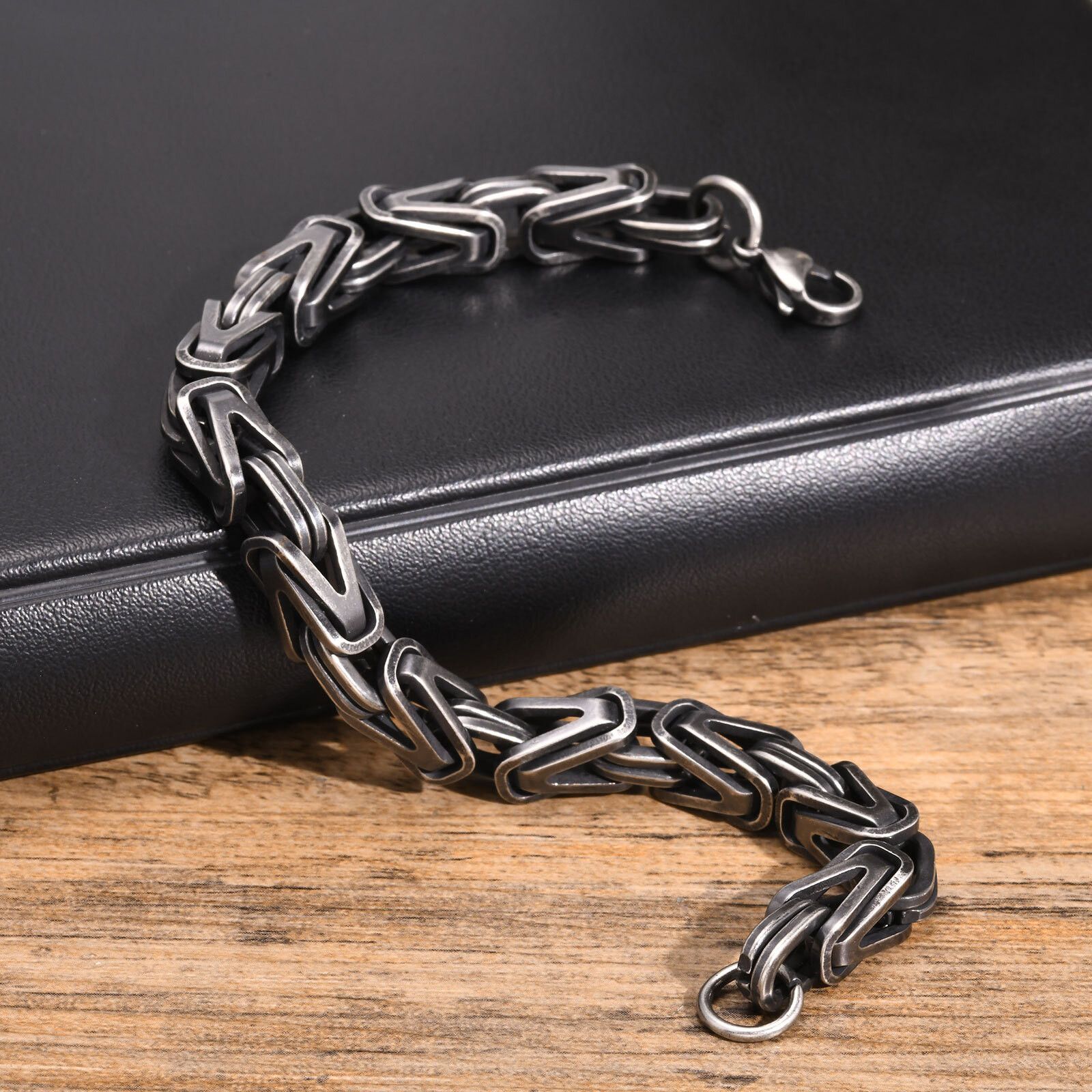 Jewelry 7" Byzantine Chain Bracelet Size ONE SIZE - 4 Thumbnail