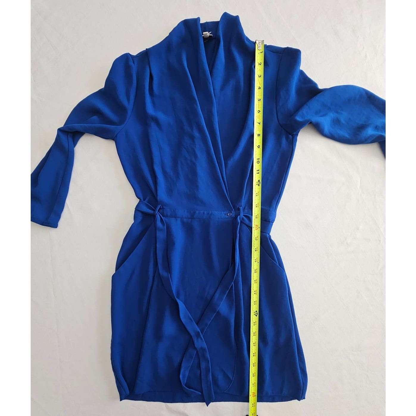 Aritzia EUC Wilfred Aritzia Franca Wrap Royal Blue Mini Dress 2 Size XS / US 0-2 / IT 36-38 - 6 Thumbnail