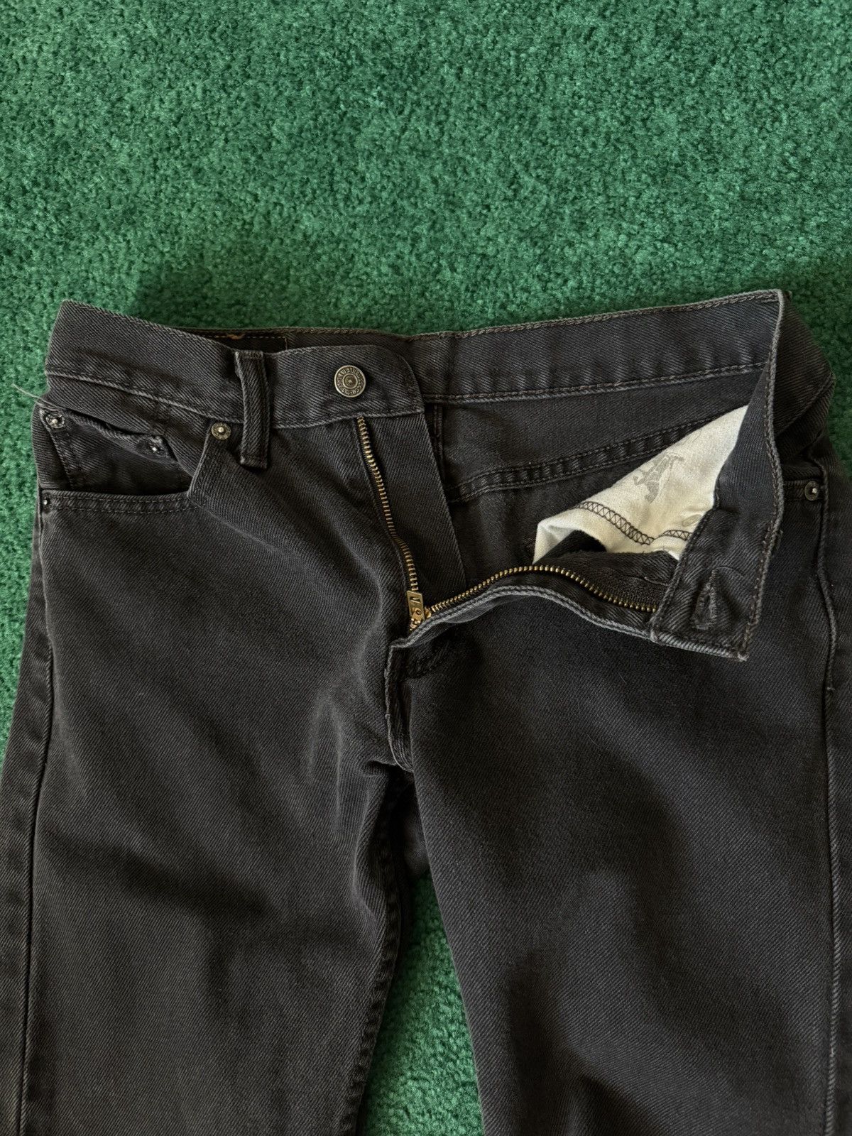 Levi's Levi’s 505 Regular Fit Jeans – Faded Black – W29 x L32 Size US 29 - 3 Thumbnail