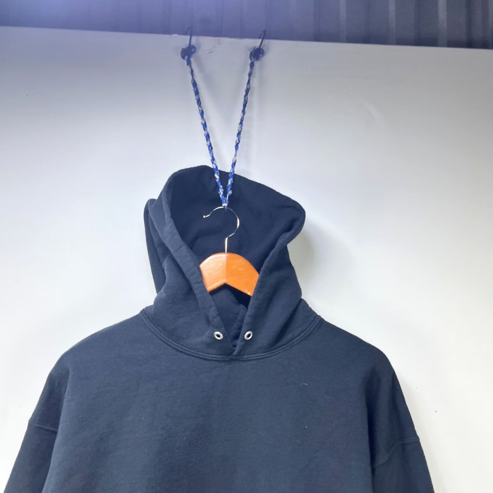 Jerzees VINTAGE JERZEES Black Blank Faded Hoodie XL Size US XL / EU 56 / 4 - 2 Thumbnail