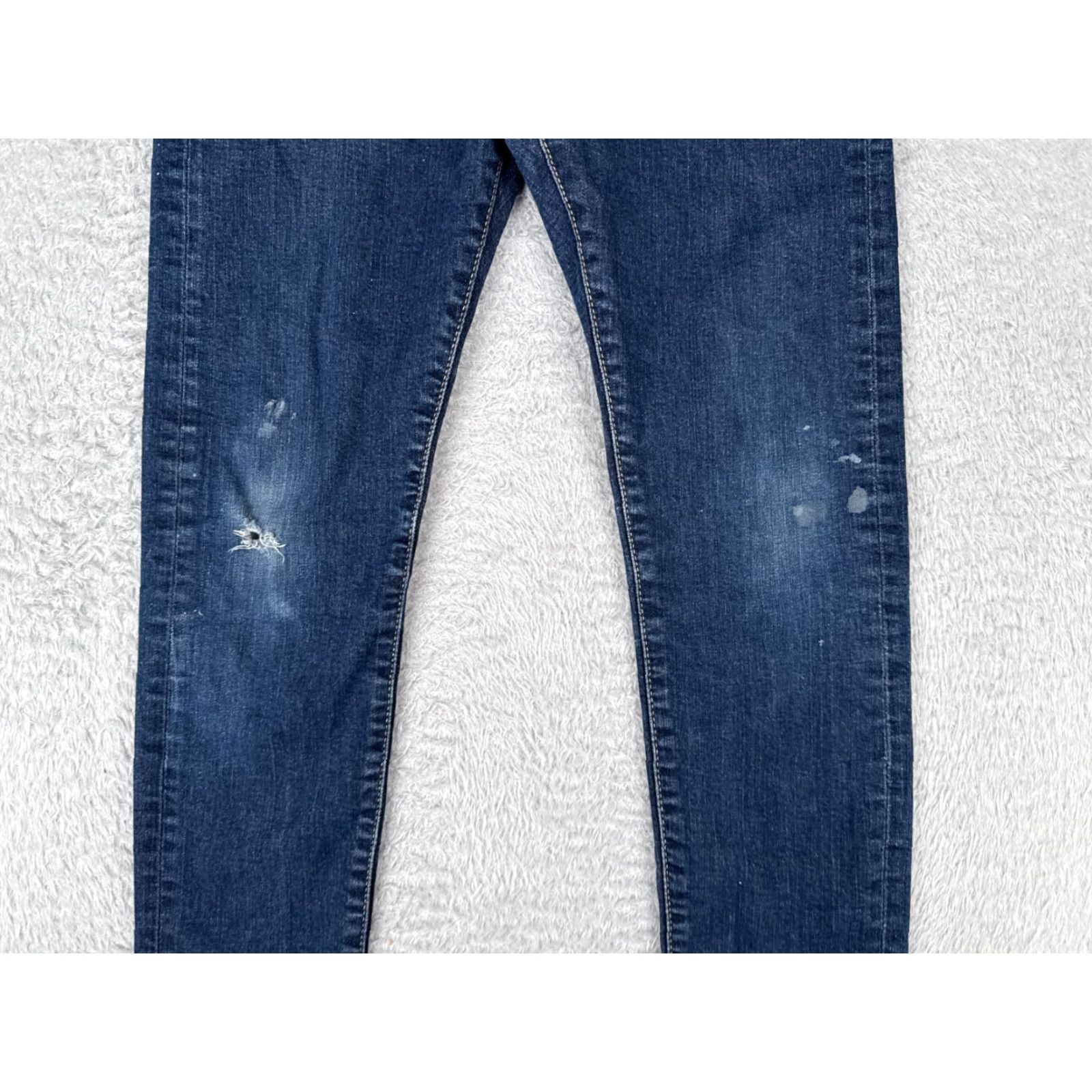 Levi's Levis Jeans Adult 32 Blue Denim Skinny 510 Premium Big E Dark Wash Cotton 30x29 Size US 32 / EU 48 - 3 Thumbnail