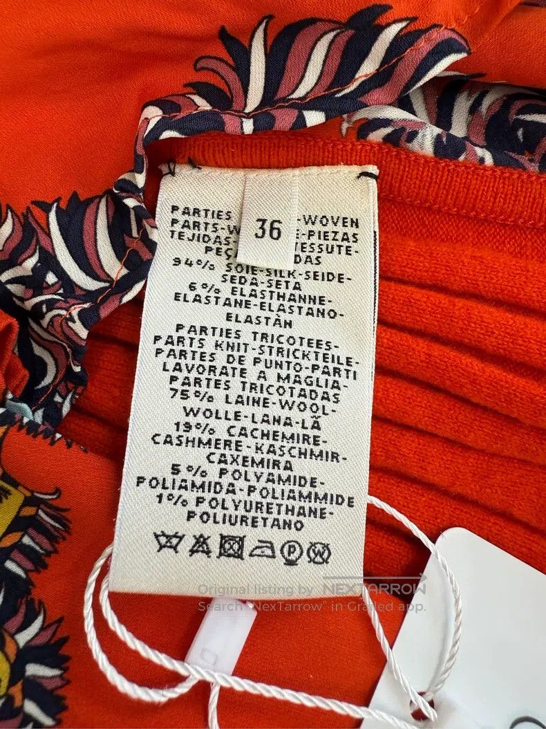 Hermes Hermes Silk patchwork cashmere shirt Size XS / US 0-2 / IT 36-38 - 4 Thumbnail