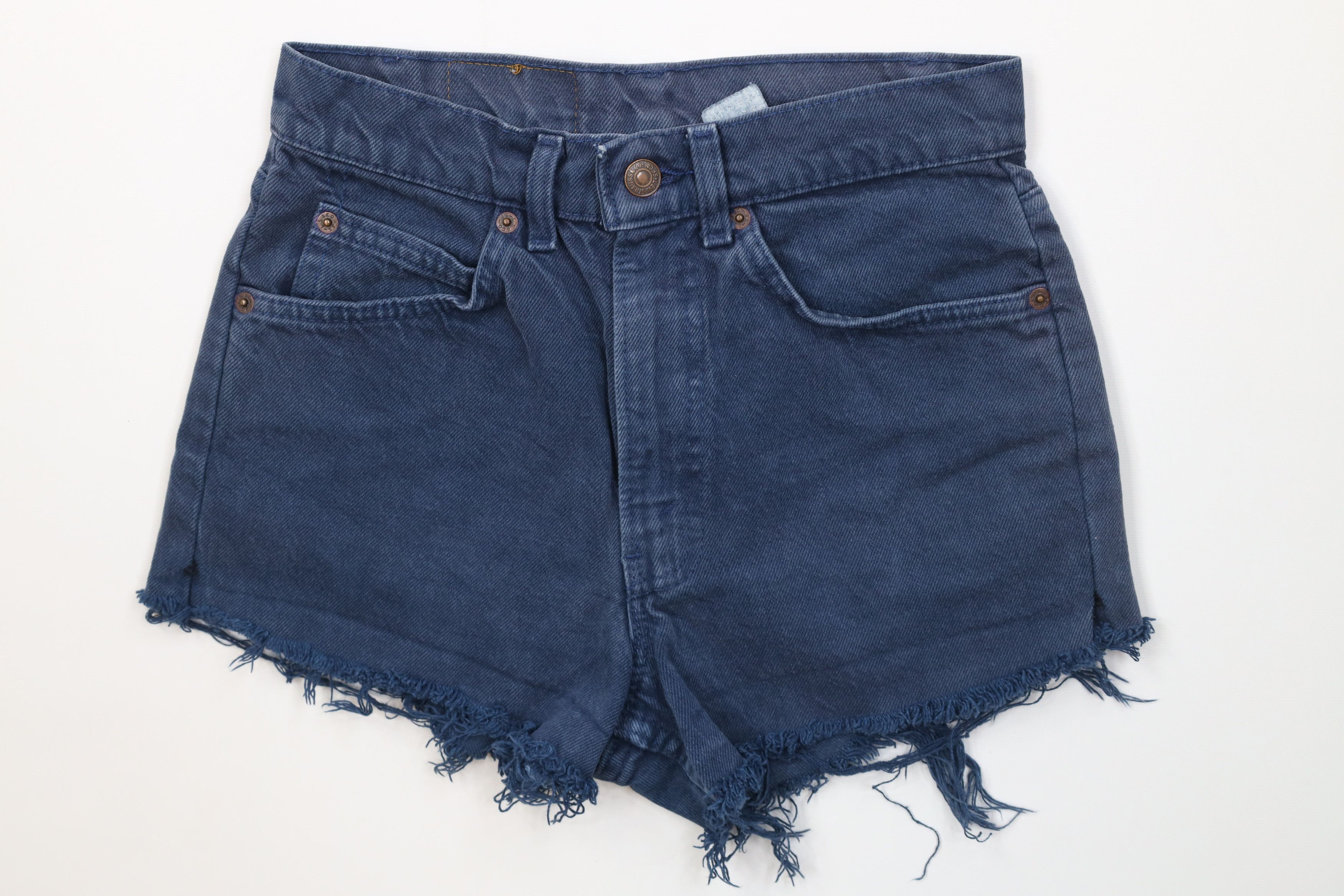 Levi's Vintage 90s Levis 560 Orange Tab Cut Off Denim Shorts USA Size 27" / US 4 / IT 40 - 1 Thumbnail