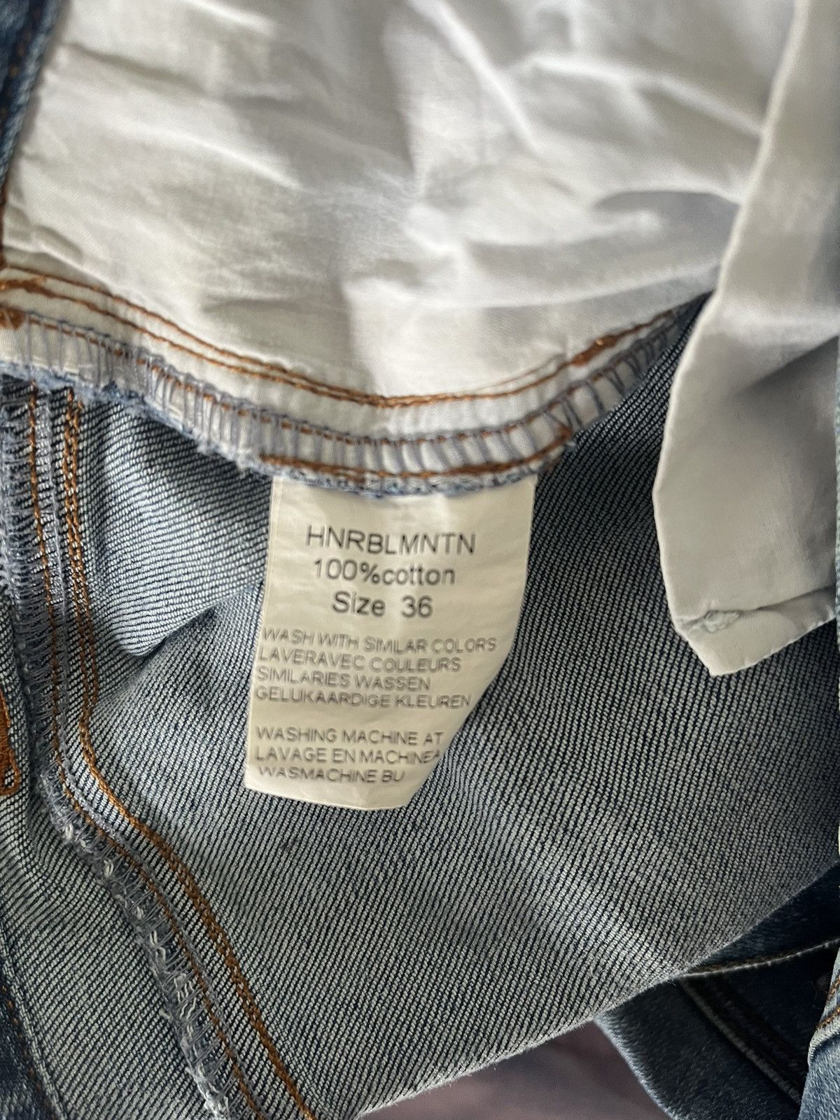 Levi's × Vintage Flannel Patched Distressed Denim Jeans Size US 36 / EU 52 - 6 Thumbnail