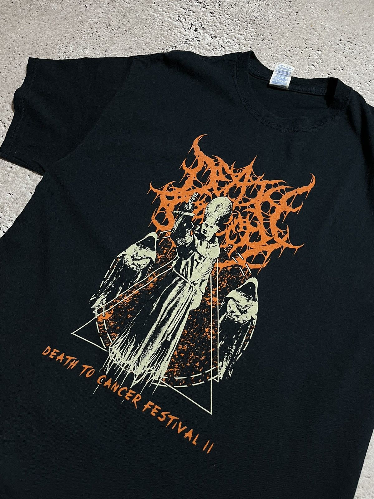 Band Tees × Vintage Death to cancer festival t shirt Size US L / EU 52-54 / 3 - 2 Thumbnail