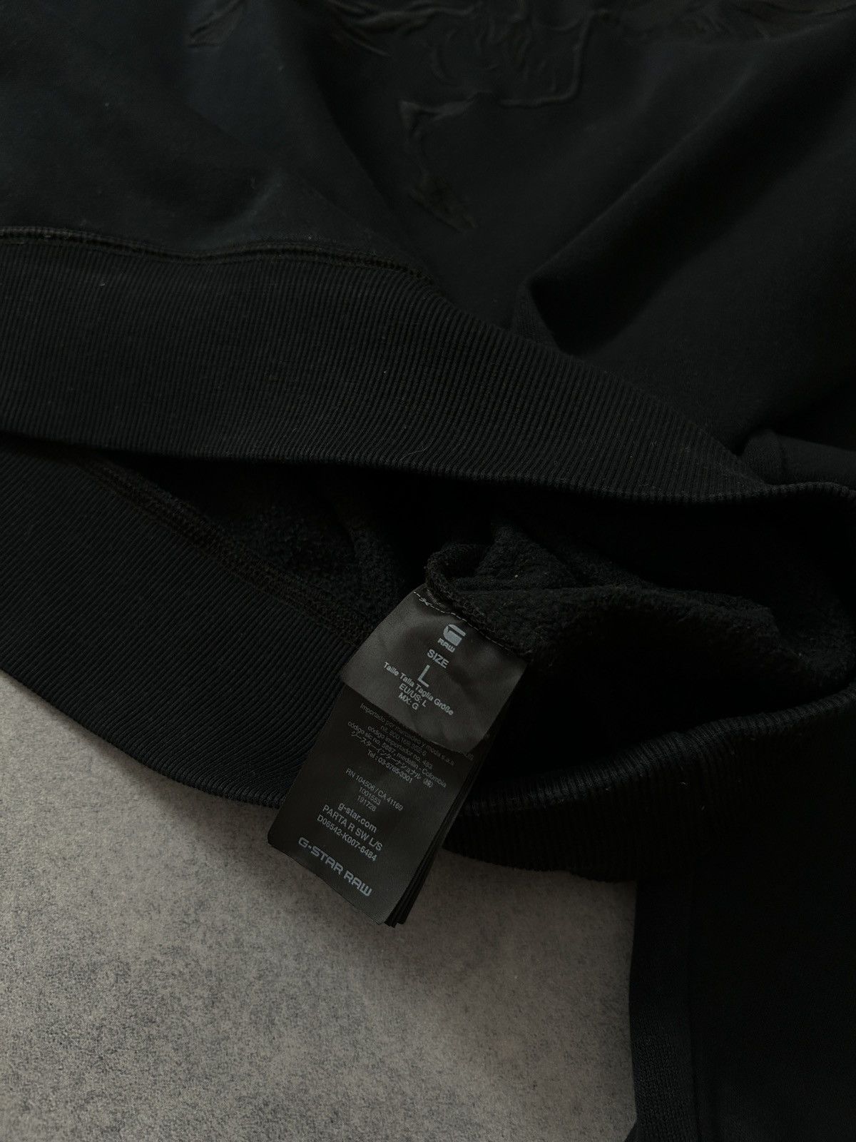 G-Star G-Star Raw Big logo duck black sweatshirt mens Size US L / EU 52-54 / 3 - 6 Thumbnail