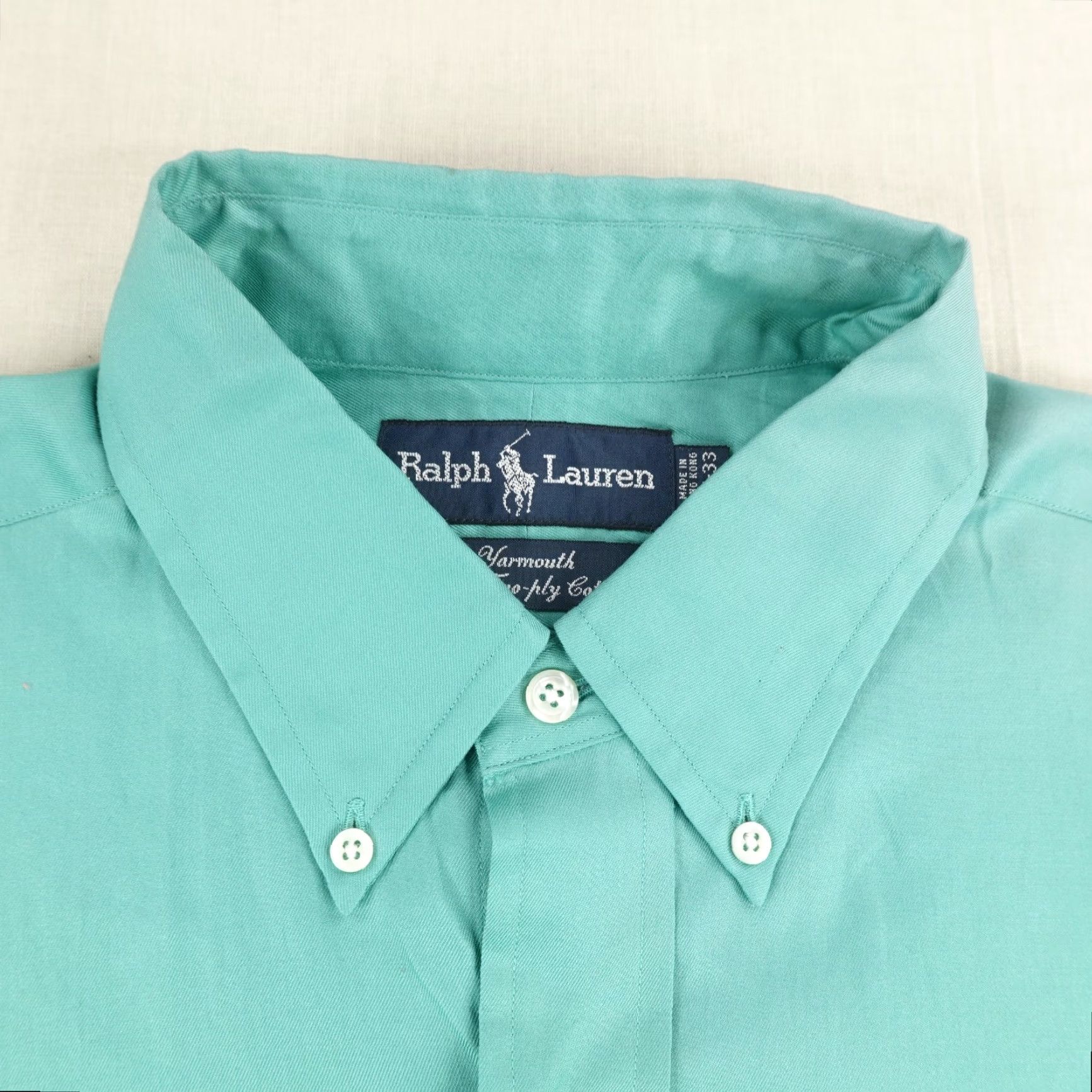 Ralph Lauren VINTAGE Ralph Lauren Shirt Mens Medium Green Button-Up 90s Preppy Classic Outdoor Casual Formal Dress Casual Mens Medium Green Ralph Lauren Shirt Size US M / EU 48-50 / 2 - 2 Thumbnail