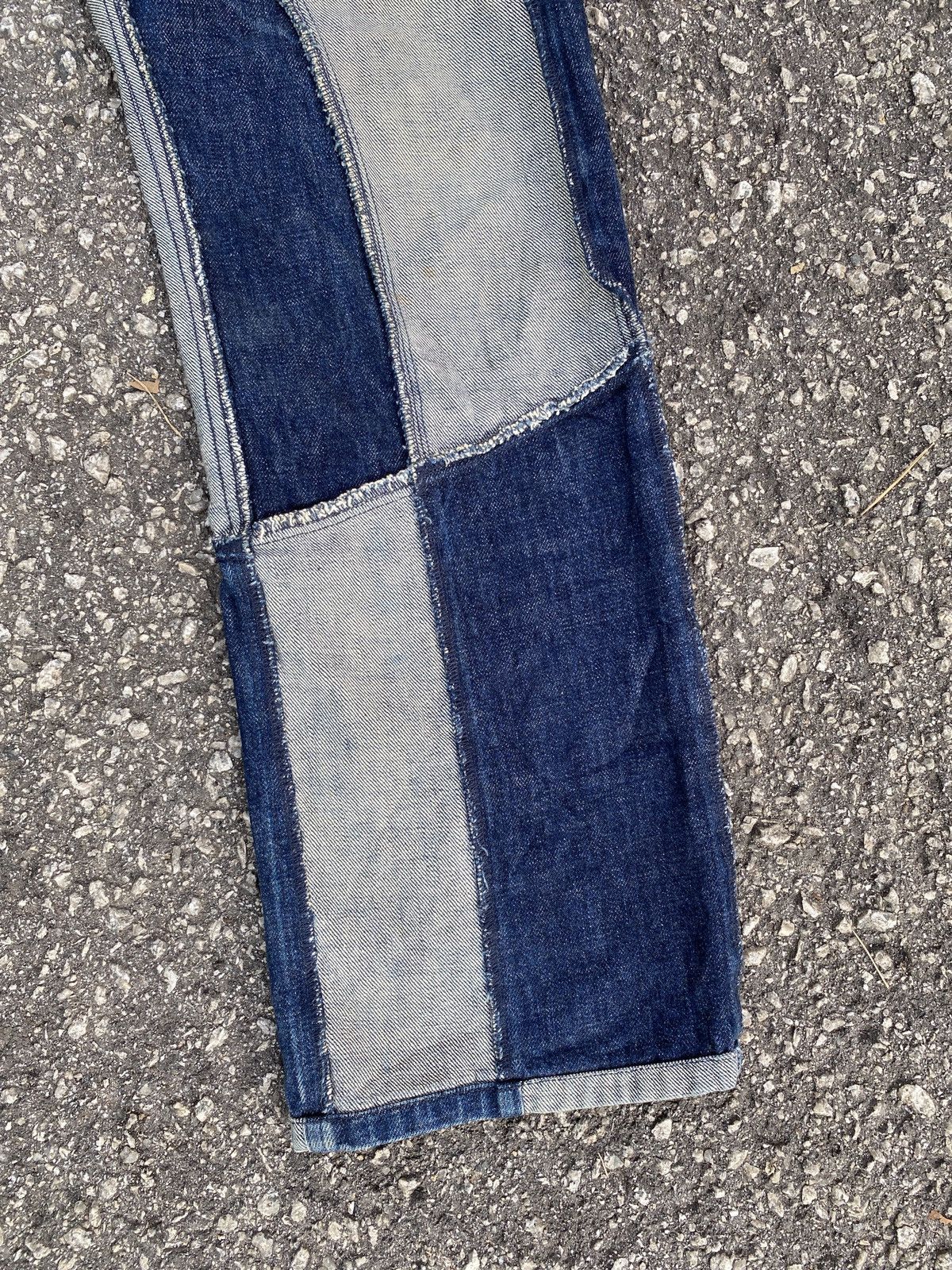 If Six Was Nine × Japanese Brand Unconscious Brothers Patchwork Design Denim Size US 31 - 5 Thumbnail