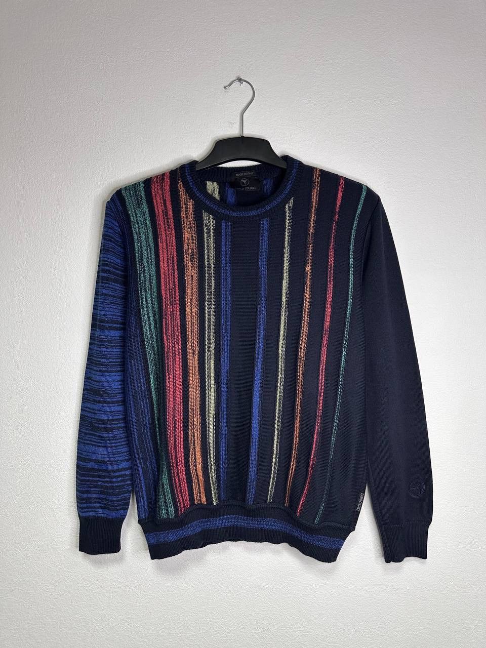 Carlo Colucci Carlo Colucci Knit Sweater Made in Italy Multicolor Striped Size US M / EU 48-50 / 2 - 3 Thumbnail