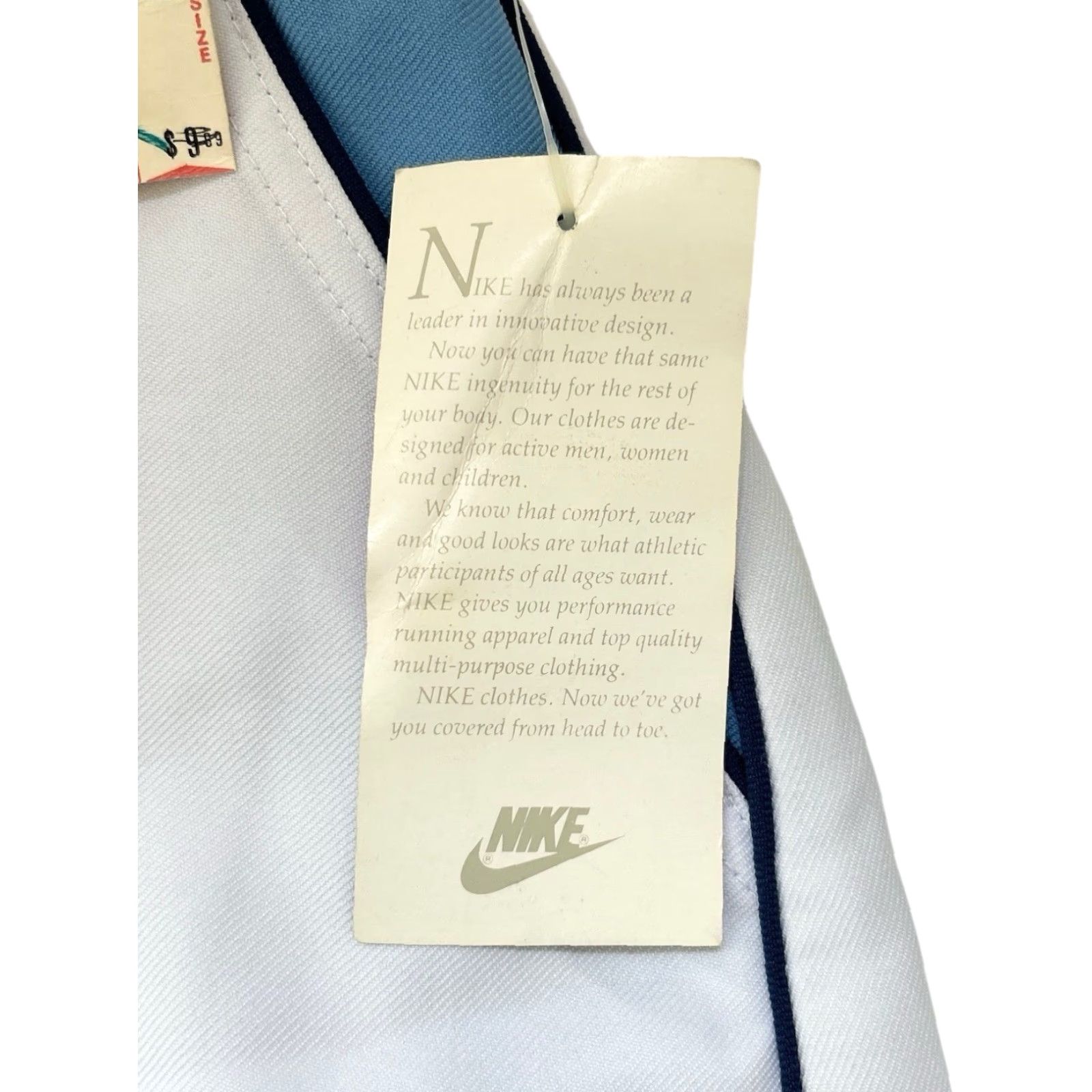 VINTAGE Nike Skirt Womens S 80s Tennis White 12 Waist 14.5 Length Deadstock NWT Front Pockets Back Closure Embroidered Swoosh Caroli...