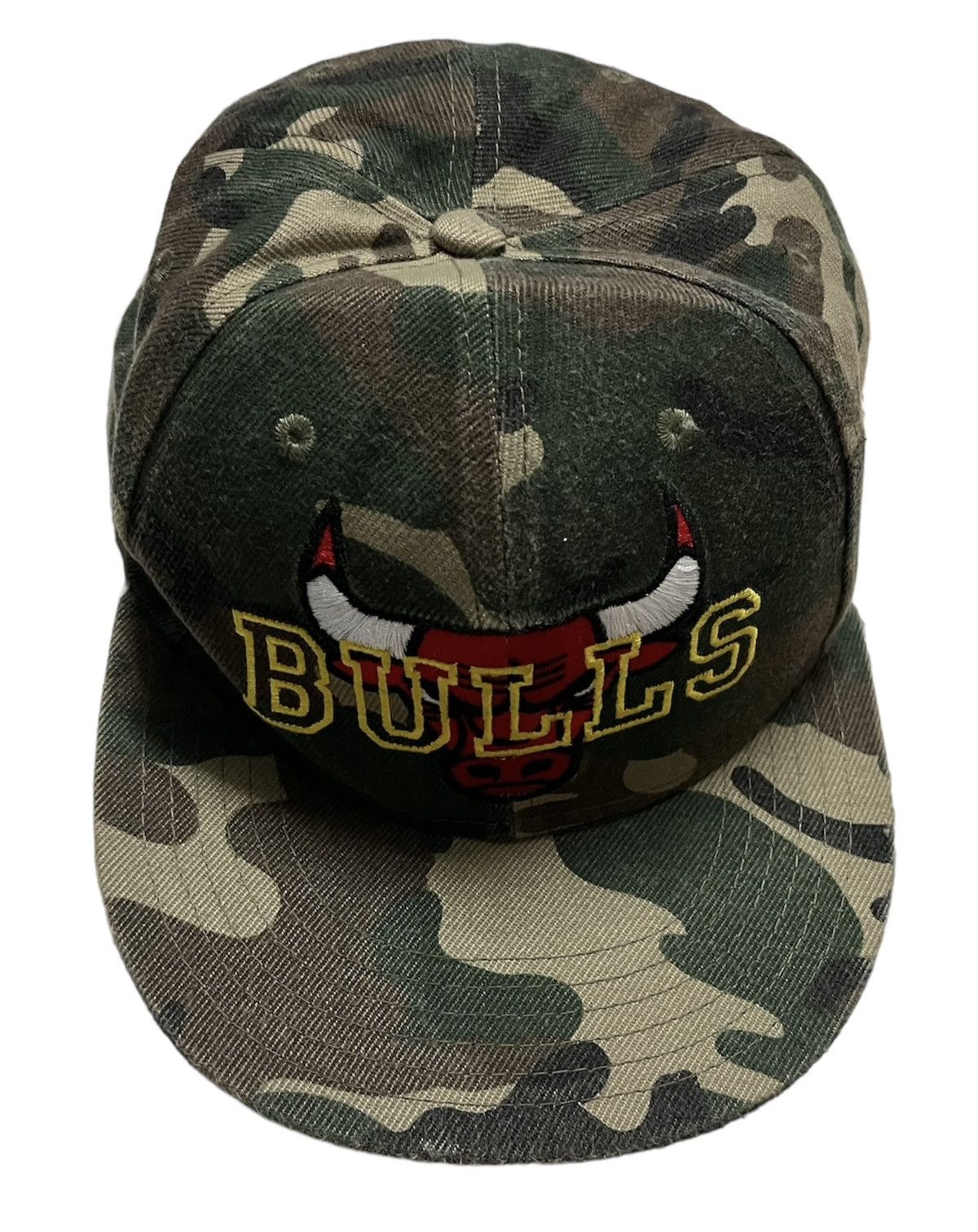 NBA NBA Bulls Embroidered Logo Snapback Camo Size ONE SIZE - 3 Thumbnail