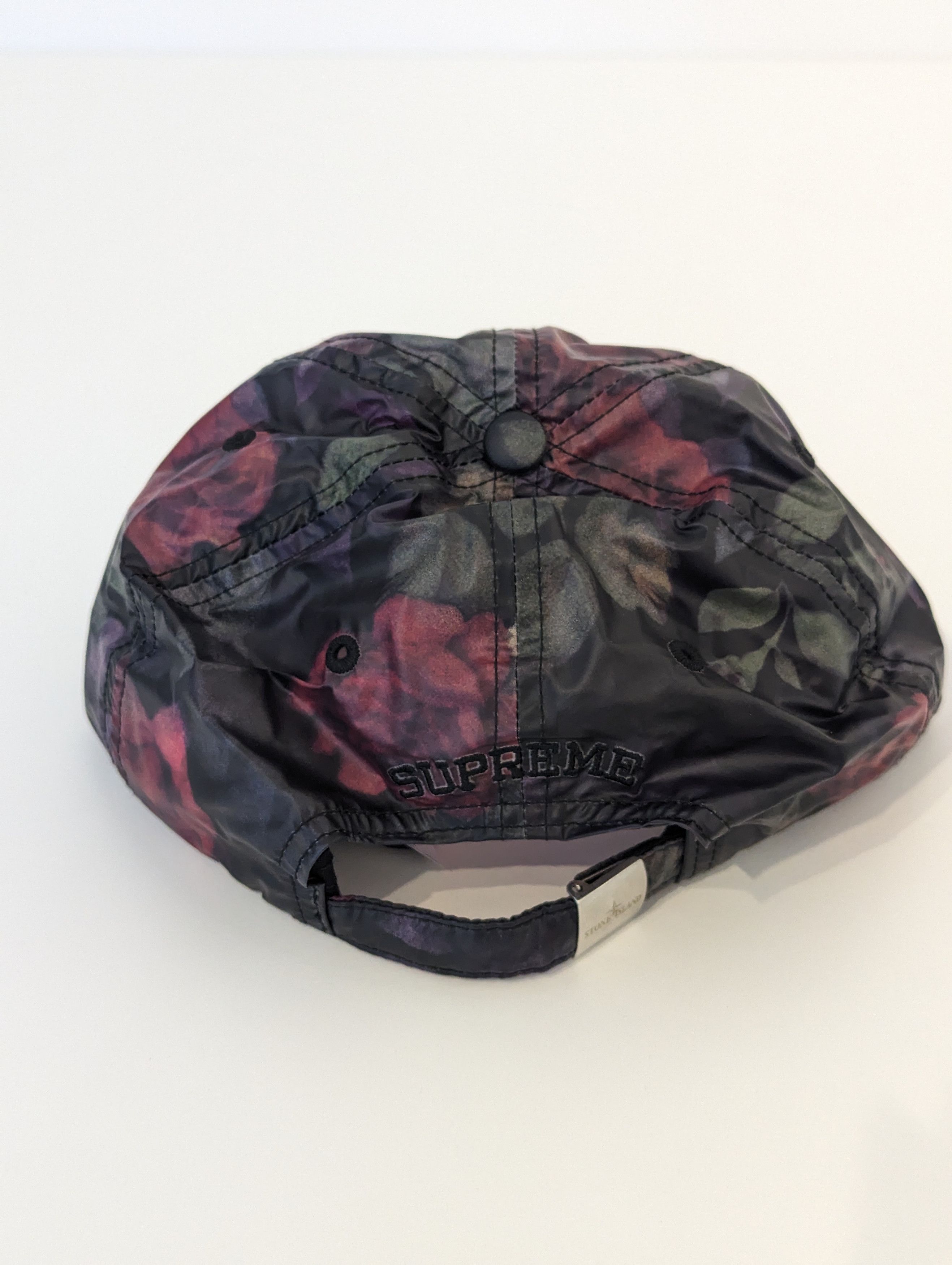 Stone Island × Supreme Supreme x Stone Island 6-Panel Hat - Floral Black Size ONE SIZE - 6 Thumbnail
