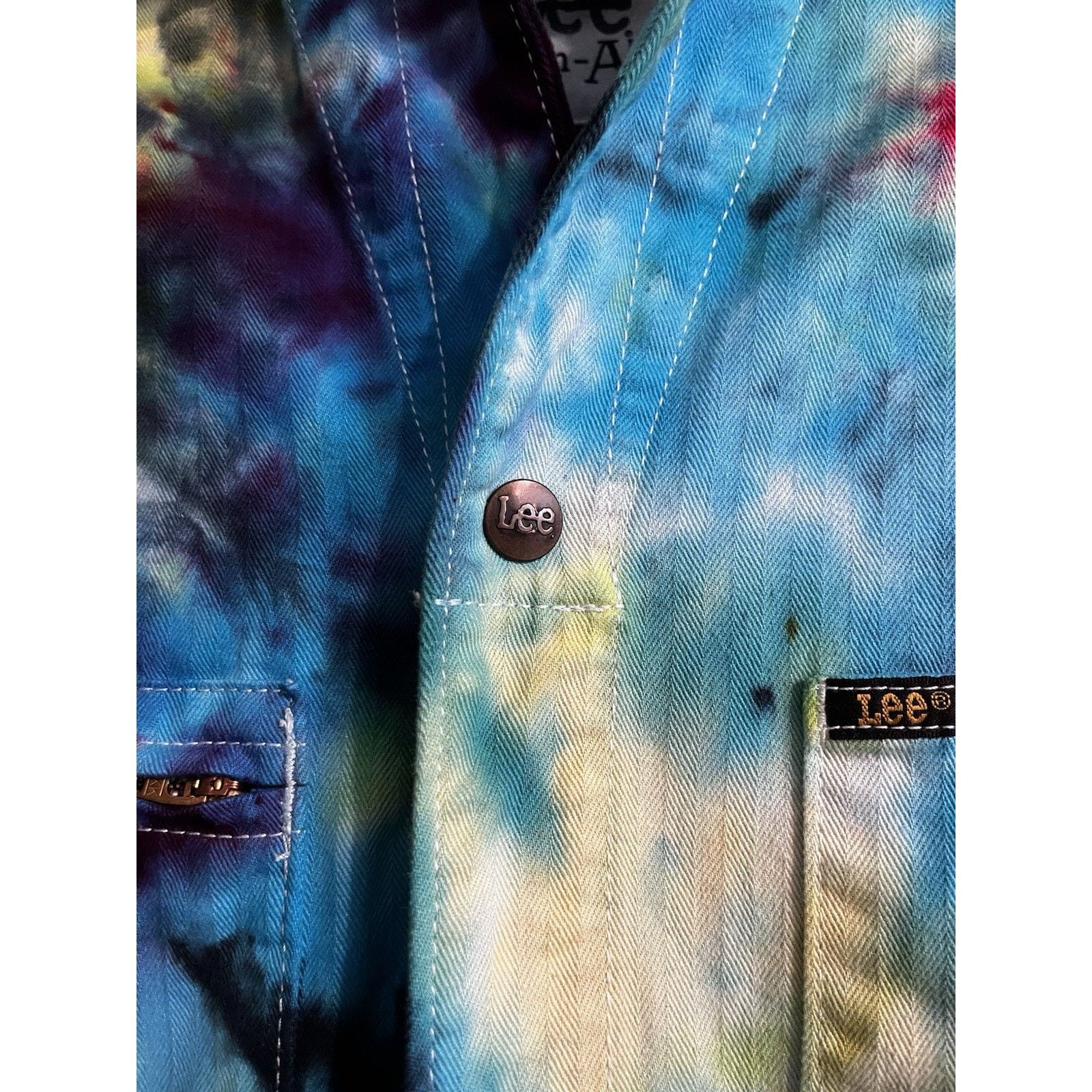 Lee Lee Union Alls Coveralls XL Tie Dye Workwear Jumpsuit Size US 40 / EU 56 - 2 Thumbnail