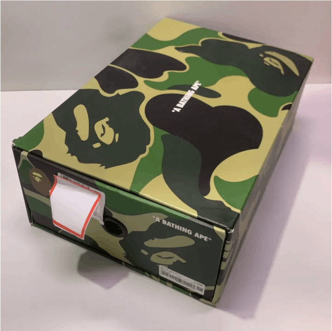 Bape ABATHINGAPE low cut board shoes for men, black and white Size US 11 / EU 44 - 9 Thumbnail