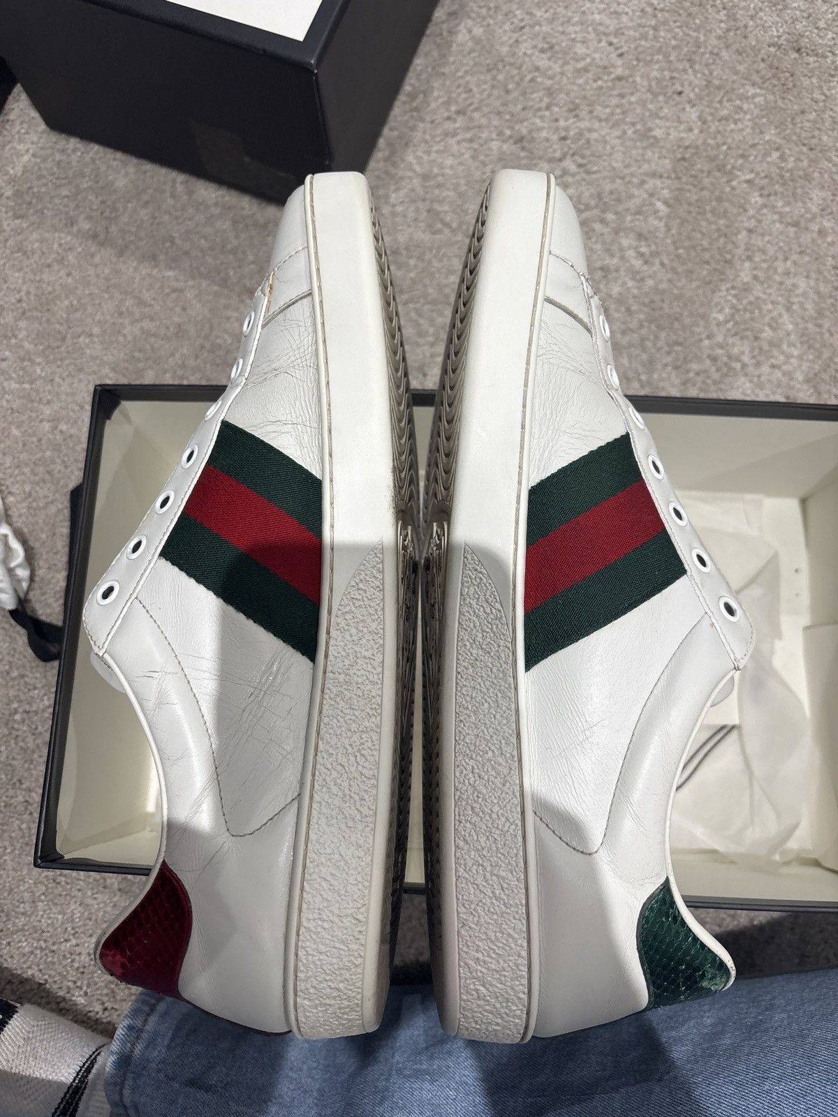 Gucci Gucci ace bee sneakers Size US 10.5 / EU 43-44 - 3 Thumbnail