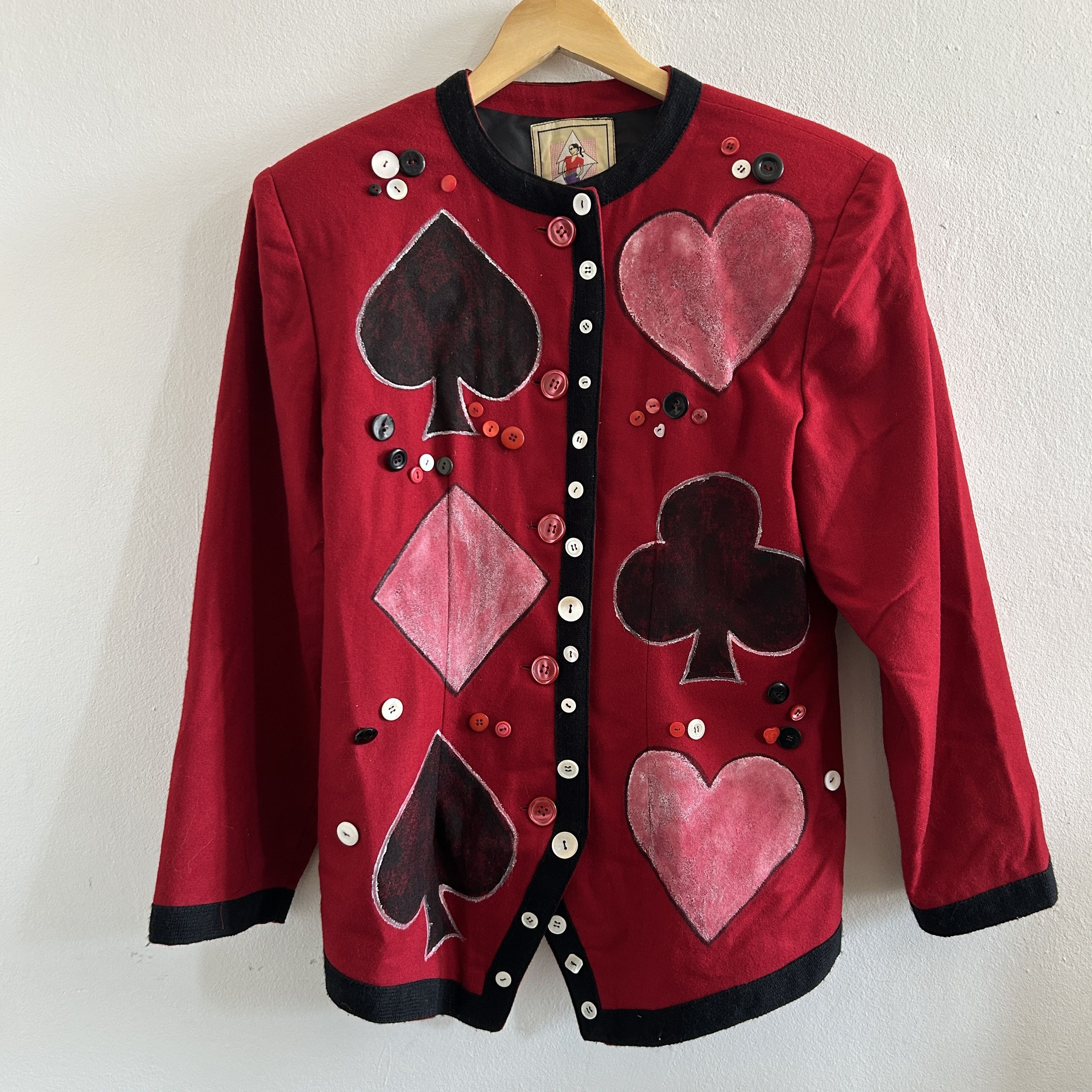 Custommade OOAK Hand Painted Playing Cards Blazer Size L / US 10 / IT 46 - 9 Thumbnail