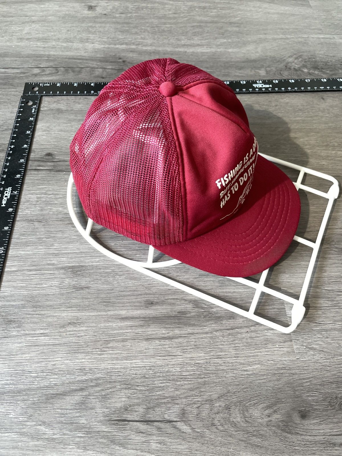 Vintage . Vintage “Fishing is a Dirty Job” Snap Back Hat (Sz.OS) Size ONE SIZE - 2 Thumbnail