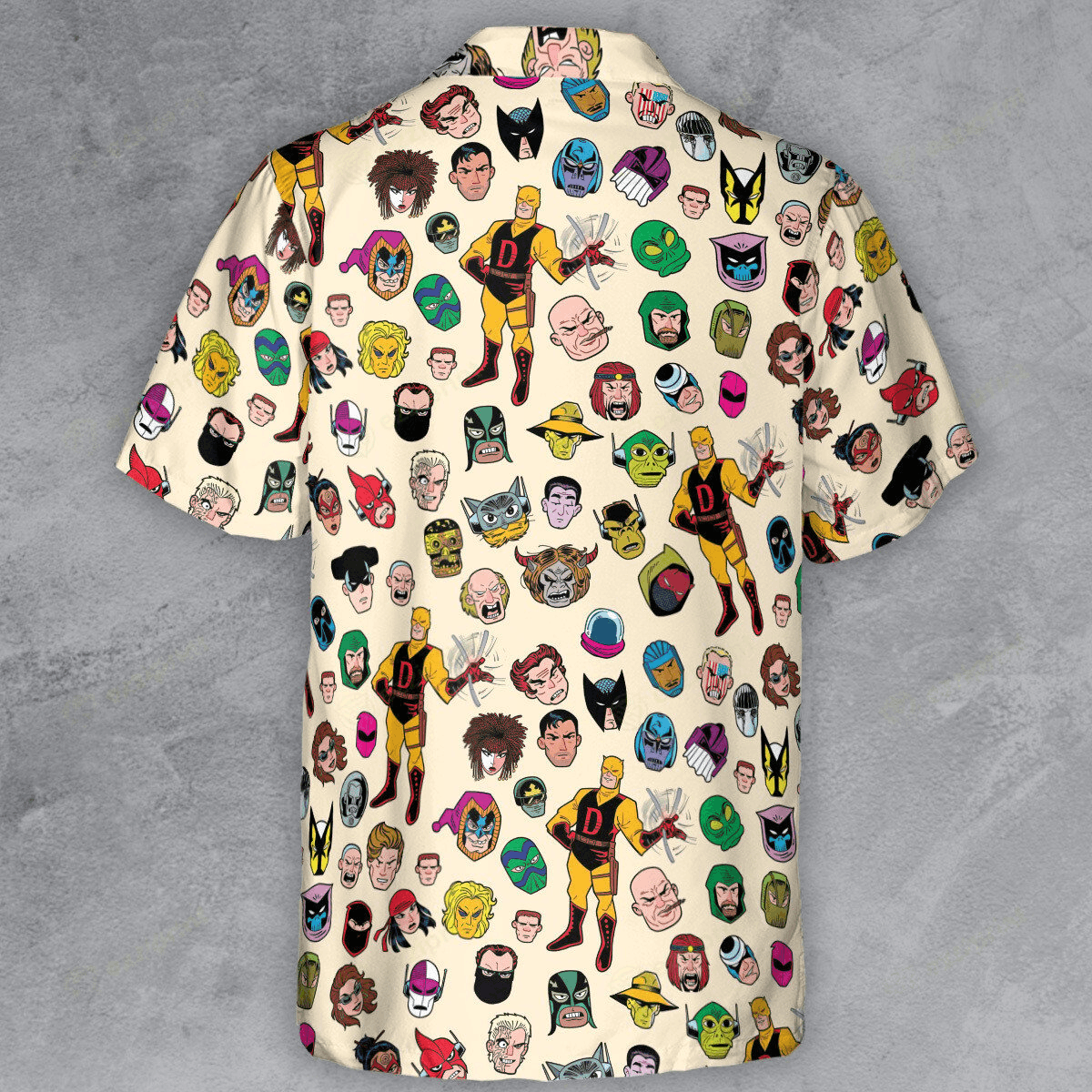 The Unbranded Brand Daredevils and Villains Button Down Shirt Size US M / EU 48-50 / 2 - 3 Thumbnail
