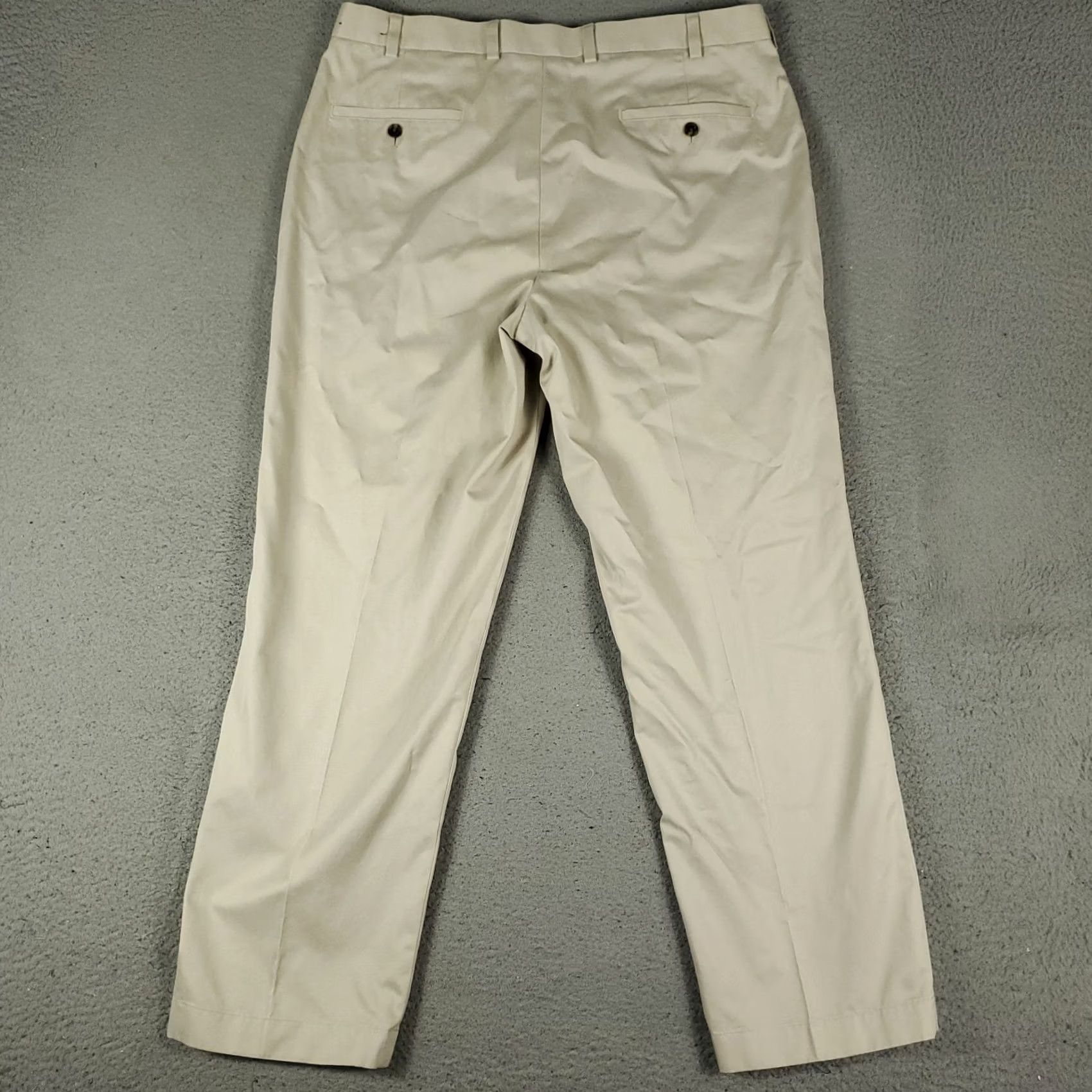 Brooks Brothers Brooks Brothers Pants Mens 38x30 Beige Flat Front Chino Trousers Regular Straight Front Clothing Shirt Size US 38 / EU 54 - 7 Thumbnail