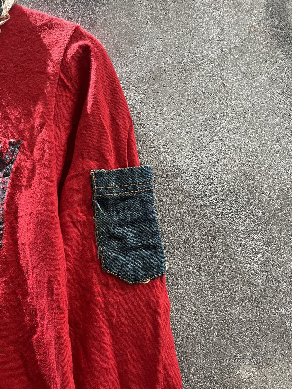 Handmade CHEAP★FED★ College Grunge Top – Japan Punk Y2K Size US XS / EU 42 / 0 - 6 Thumbnail