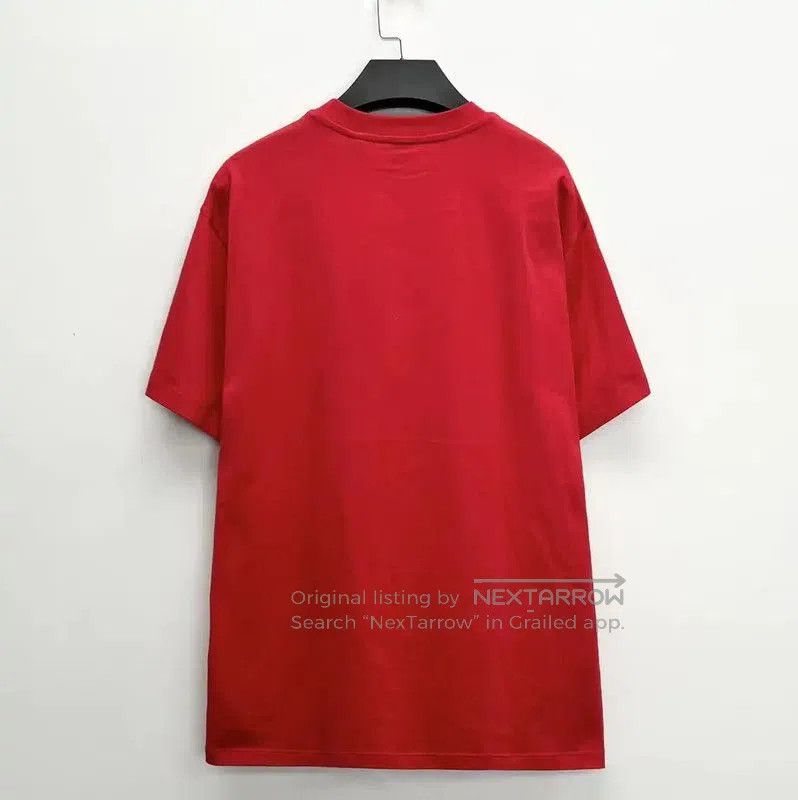 Burberry Burberry Red Embroidered Short Sleeve T-Shirt. Size XS / US 0-2 / IT 36-38 - 2 Thumbnail