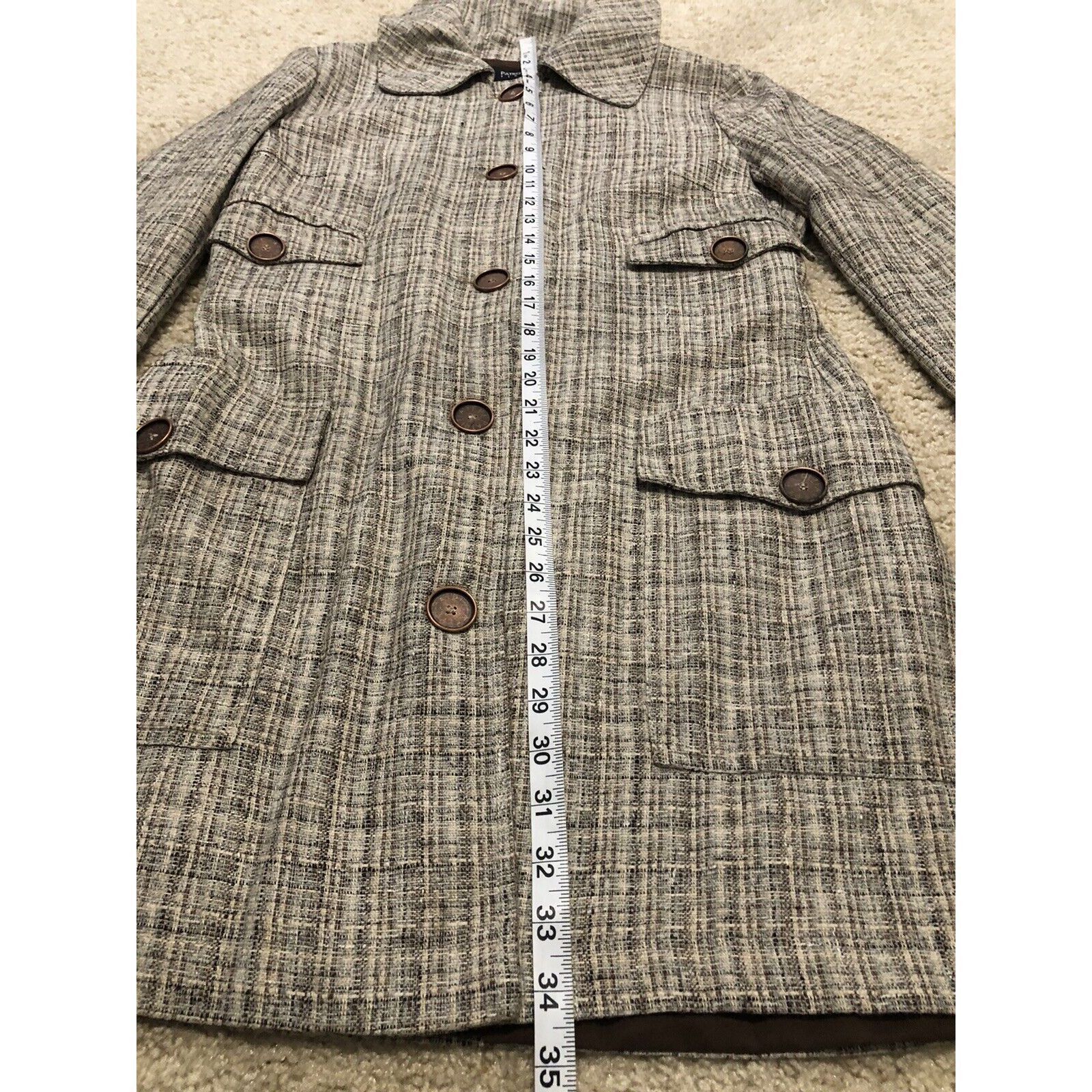 Patrizia Pepe Patrizia Pepe Beige/Brown Coat Cotton Blend Belted Size 44 I Size L / US 10 / IT 46 - 5 Thumbnail