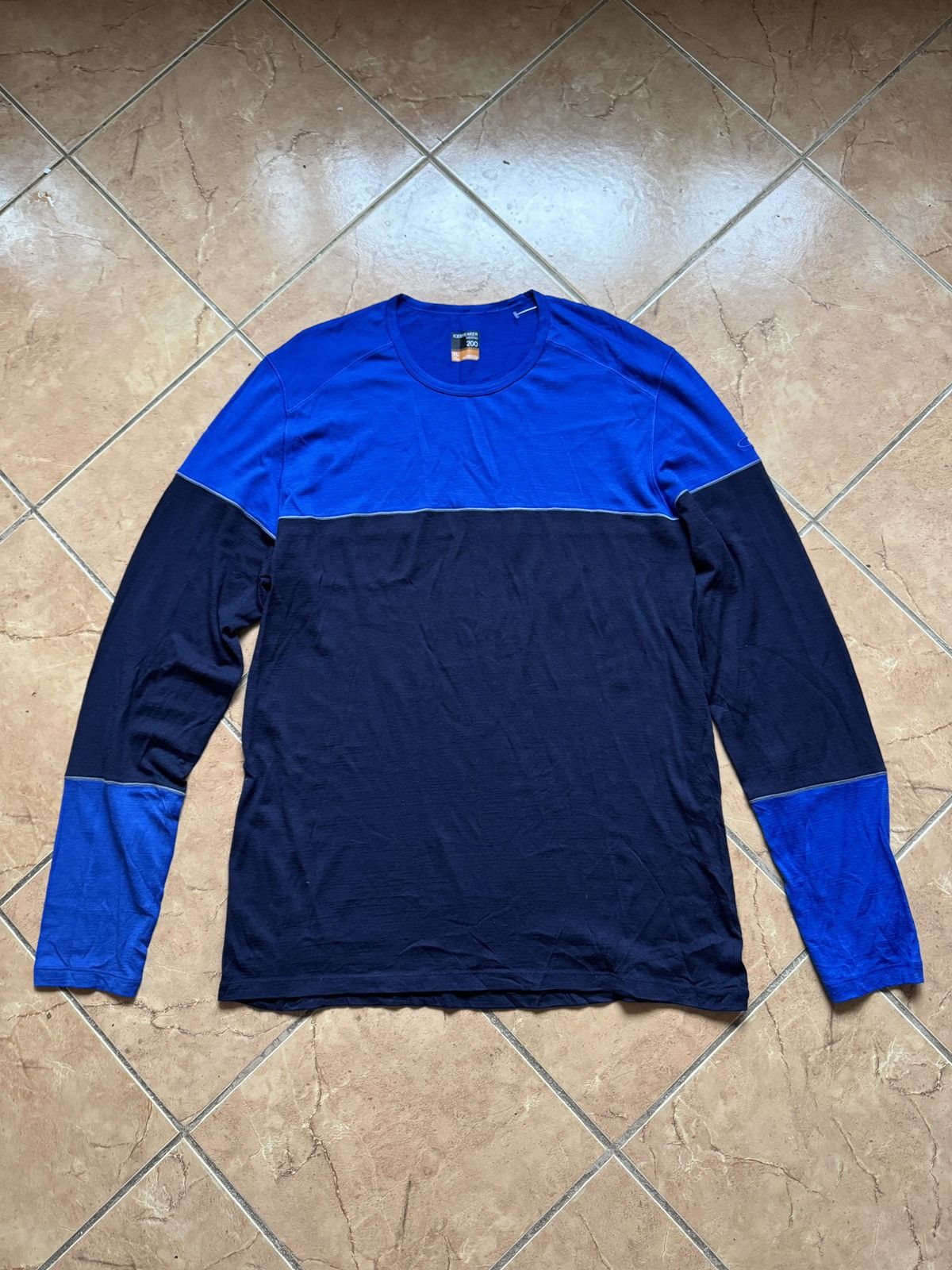 Icebreaker Icebreaker Merino 200 Blue Double Color Hiking LS tee shirt Size US XL / EU 56 / 4 - 5 Thumbnail
