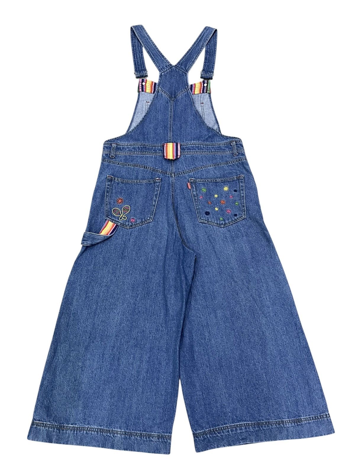 VIBE Vintage TITICACA Baggy Denim Overall w/ Embroidery Size 30" / US 8 / IT 44 - 6 Thumbnail