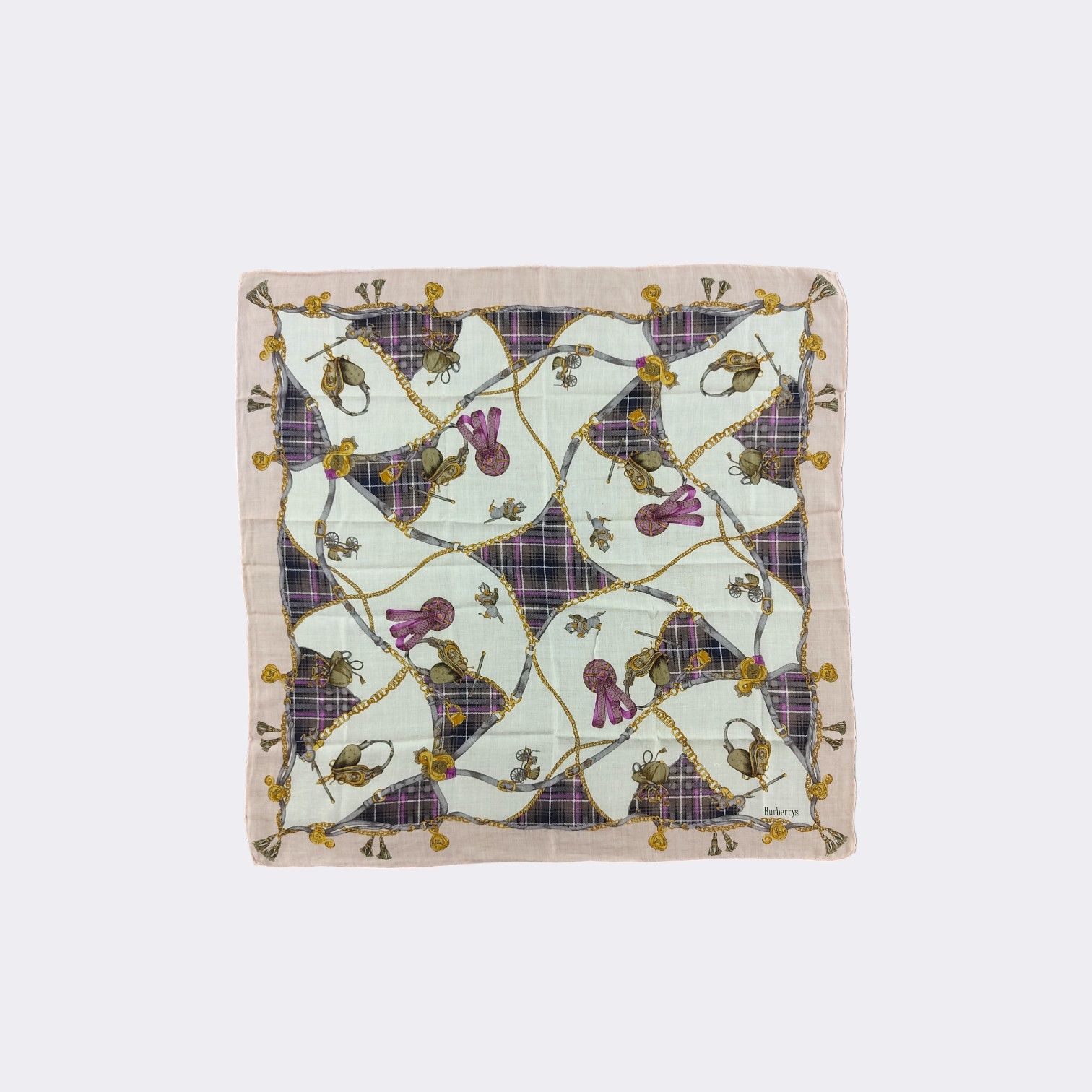 Burberry Vintage Burberry Handkerchief Neckerchief Bandana H041D Size ONE SIZE - 2 Thumbnail