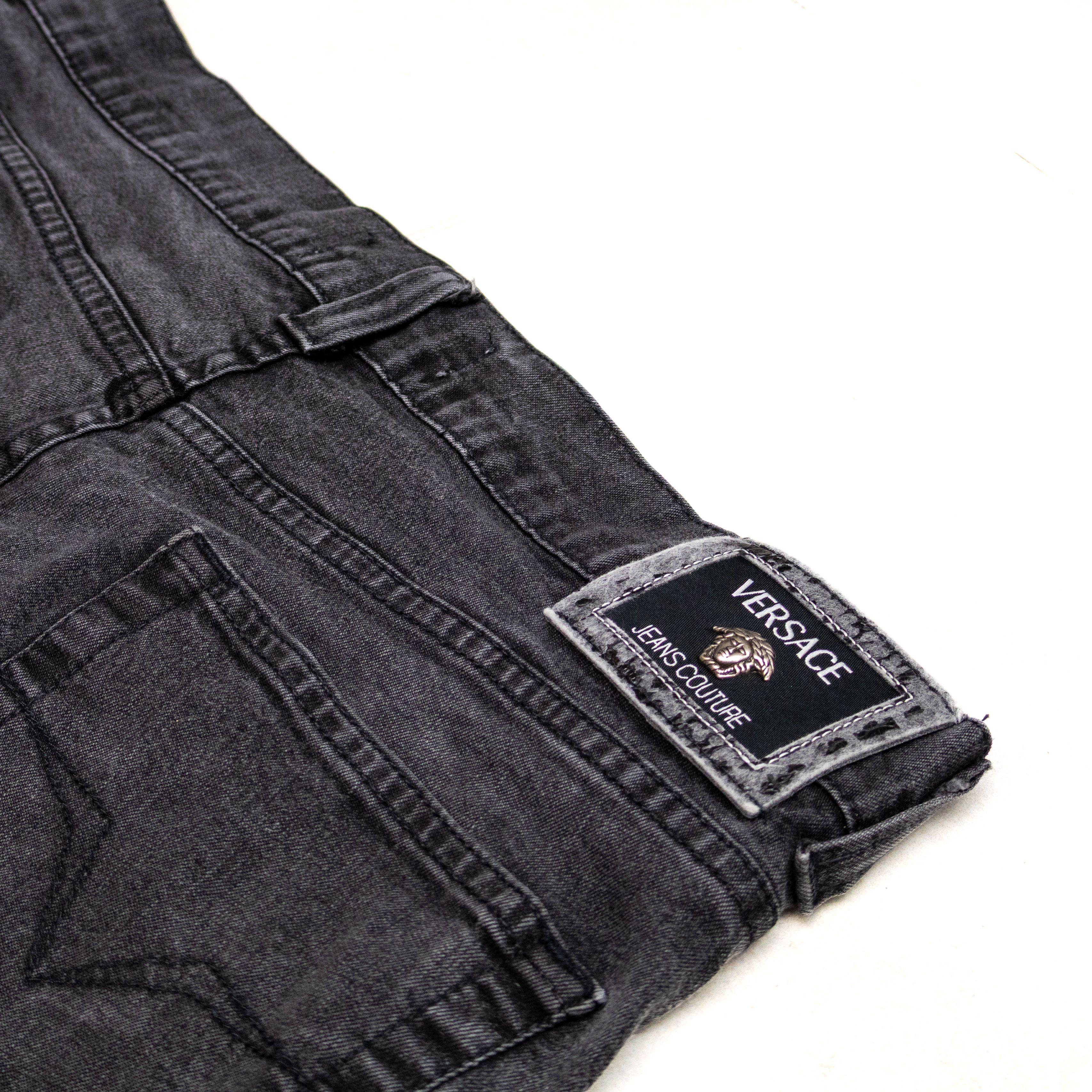 Versace 90s Versace Jeans Couture Black Wash Denim Jeans – Size 36 Size US 36 / EU 52 - 6 Thumbnail