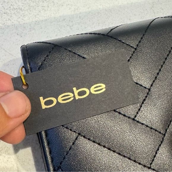 Bebe NWT BEBE SOPHIA BLACK SMALL CROSSBODY Size ONE SIZE - 3 Thumbnail