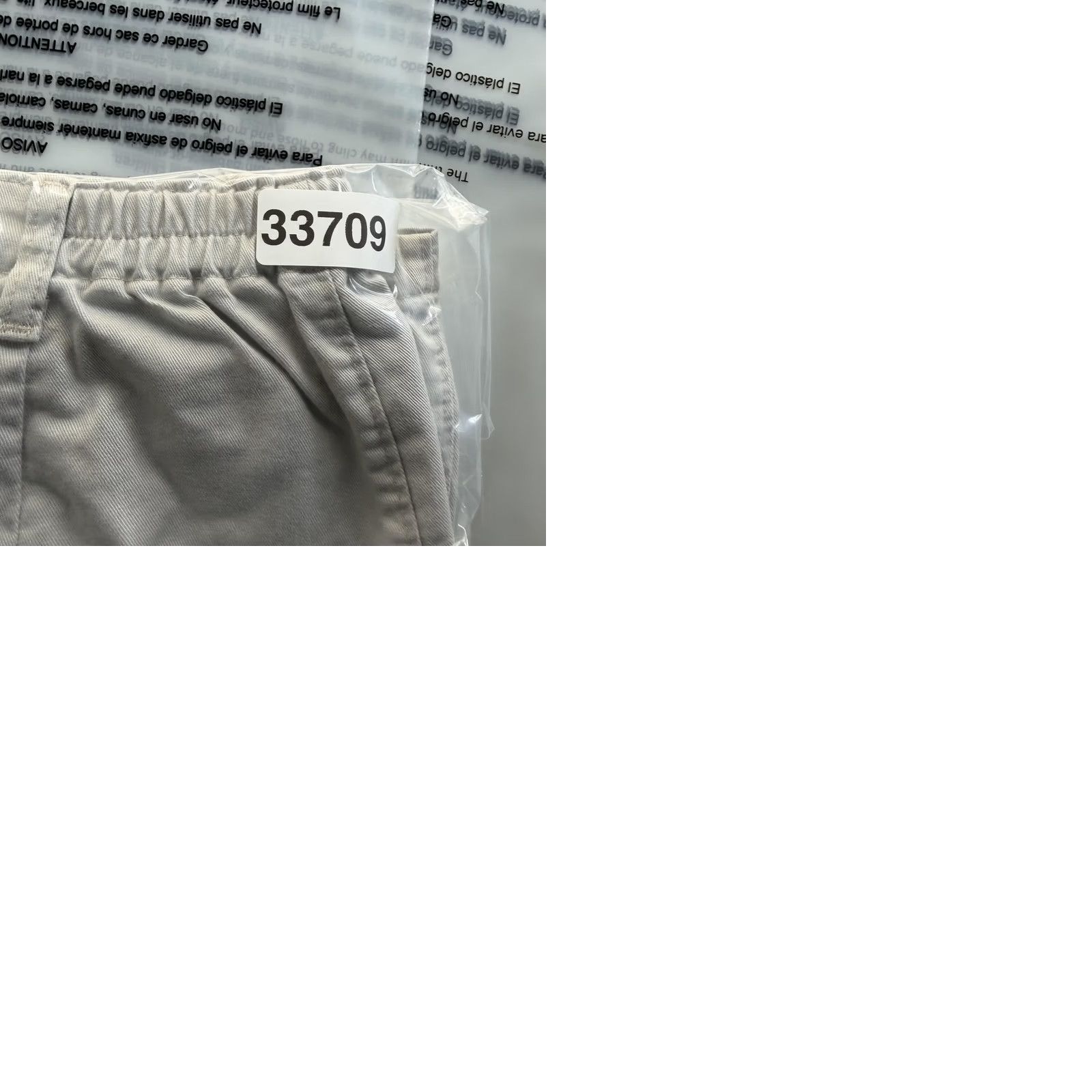 Lee Lee Shorts Womens 16 Gray Twill Pleated Elastic Waist Casual Chino Shorts Size 38" / US 16 / IT 52 - 9 Thumbnail