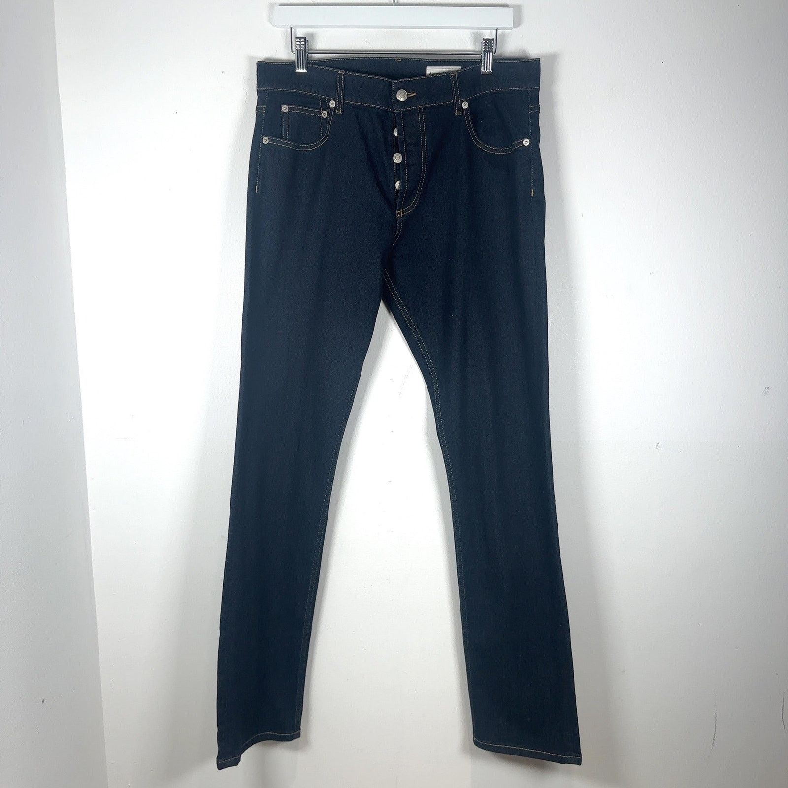 Alexander McQueen Alexander McQueen Raw Denim Jeans Size US 34 / EU 50 - 1 Thumbnail