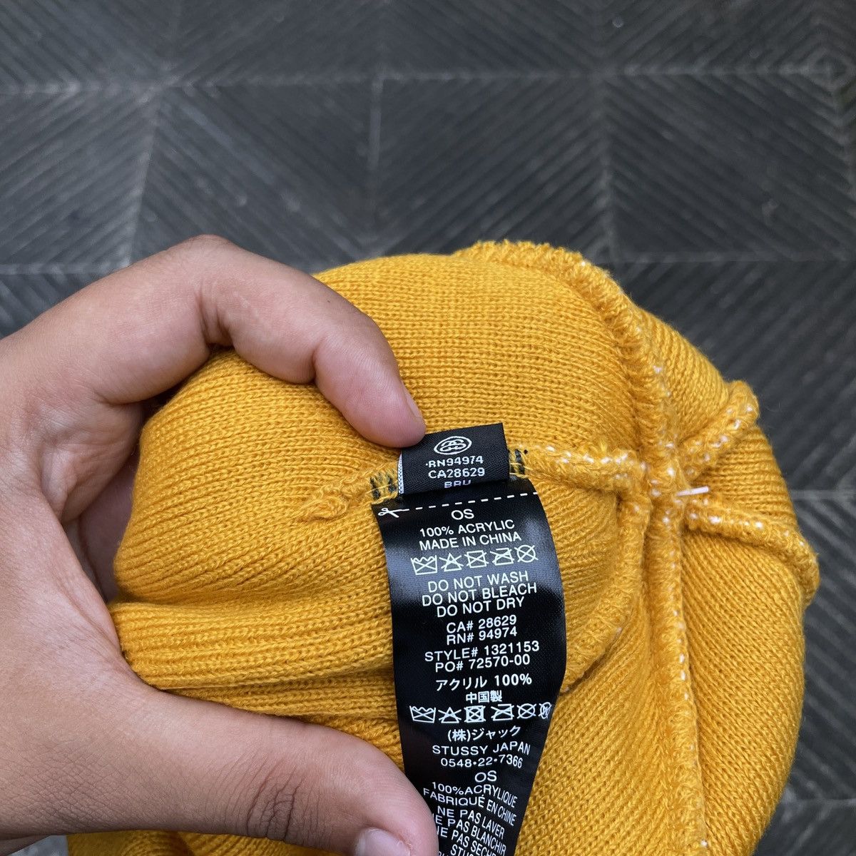 Stussy STUSSY SPORT BEANIE YELLOW OSFA Size ONE SIZE - 6 Thumbnail