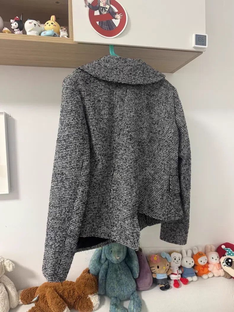 Comme des Garcons Comme Des Garcons Houndstooth Asymmetric Jacket Size S / US 4 / IT 40 - 2 Thumbnail