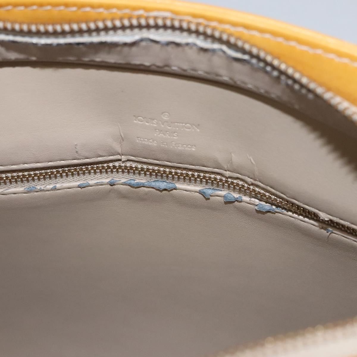 Louis Vuitton LOUIS VUITTON Monogram Vernis Houston Hand Bag Beige M91004 Size ONE SIZE - 10 Thumbnail