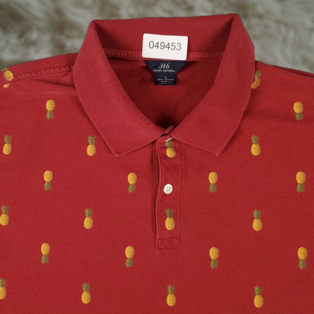 Brooks Brothers Brooks Brothers Polo Shirt Mens Large Red Casual Short Sleeve Cotton Modern Preppy Size US L / EU 52-54 / 3 - 1 Thumbnail