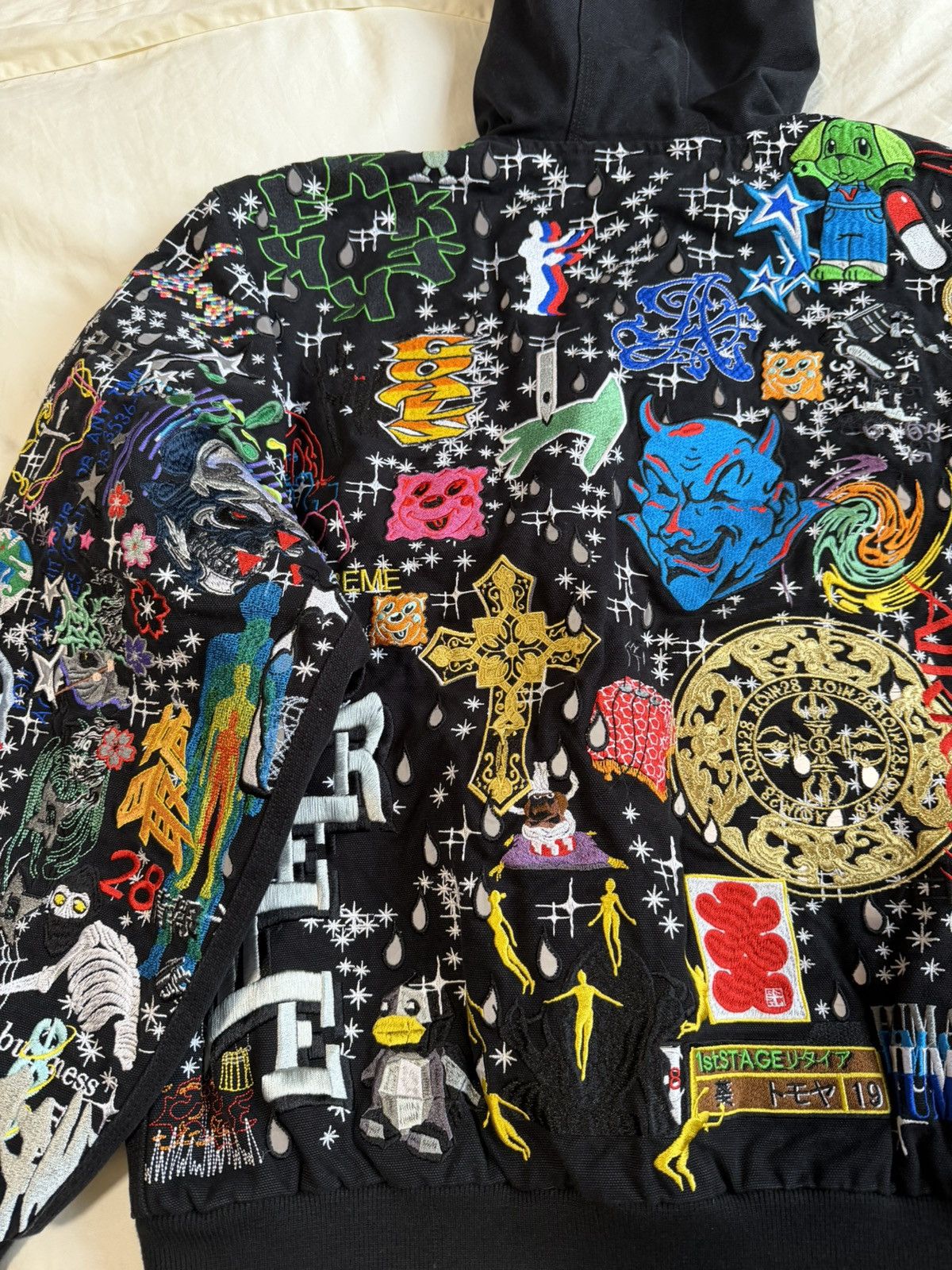 Supreme SS25 AOI Embroidered Hooded Work Jacket Size US M / EU 48-50 / 2 - 6 Thumbnail
