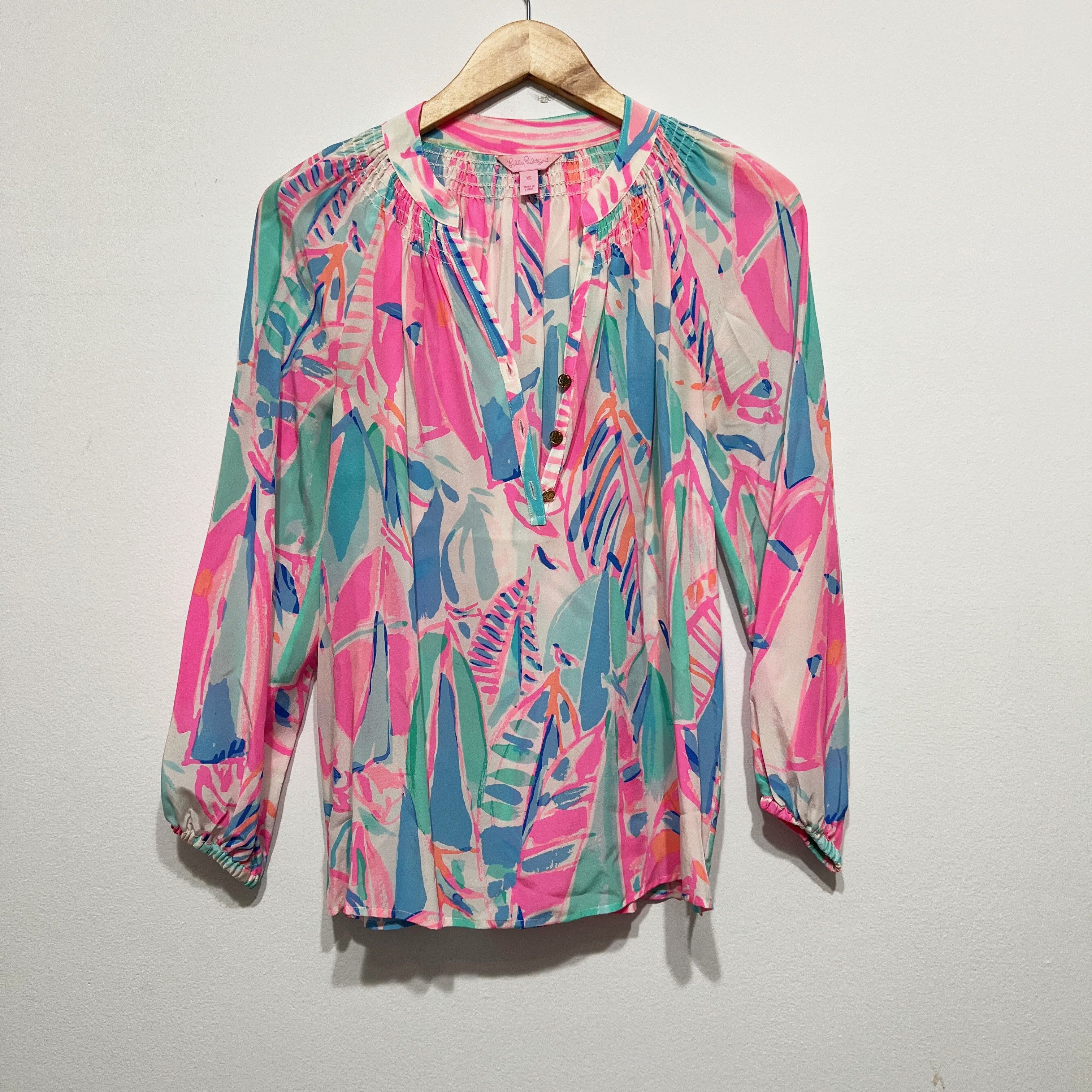 Lilly Pulitzer Lilly Pulitzer Women's Elsa Silk Chiffon Size XS / US 0-2 / IT 36-38 - 1 Thumbnail