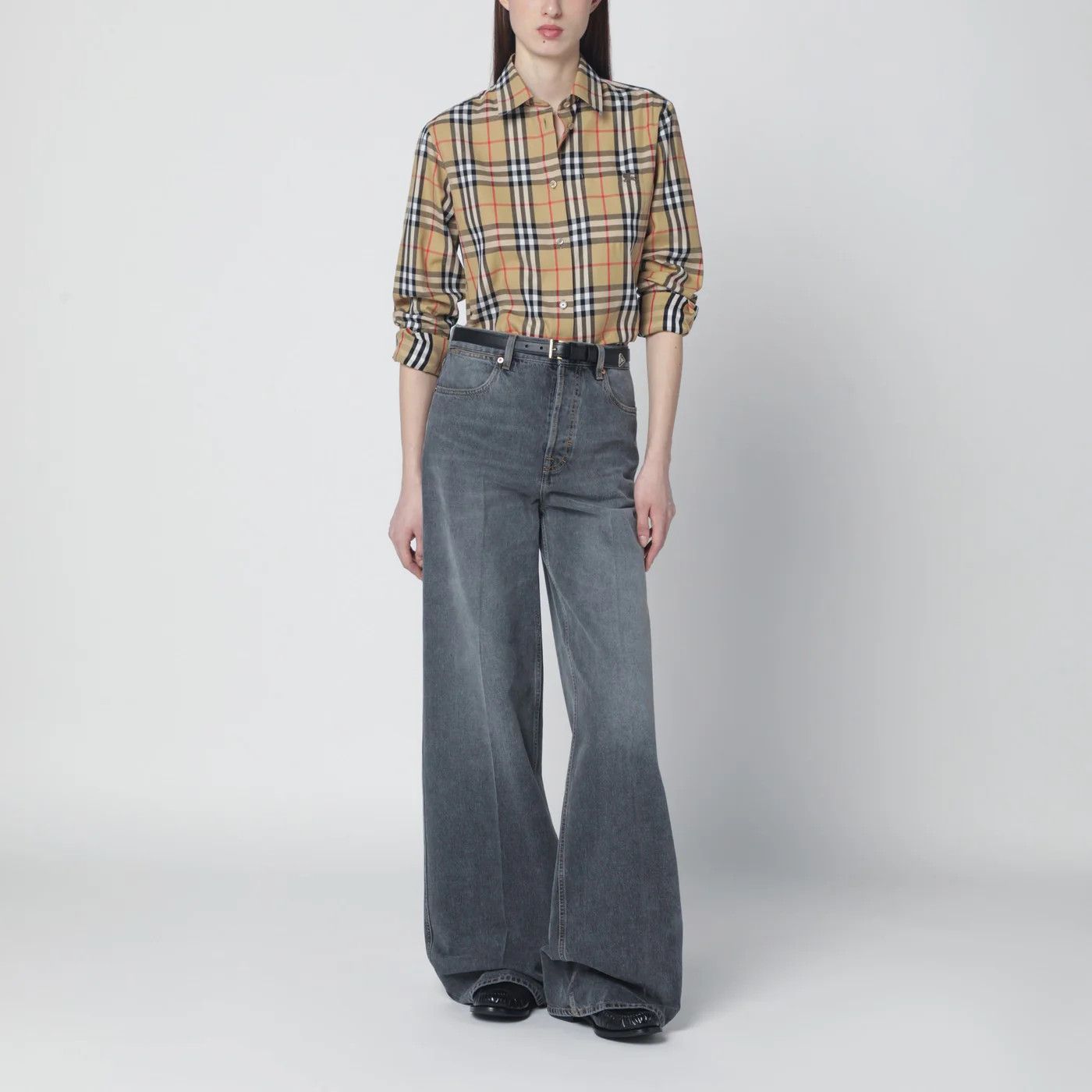 Burberry o1d2blof0426 Check Pattern Shirt in Multicolor Size M / US 6-8 / IT 42-44 - 2 Thumbnail