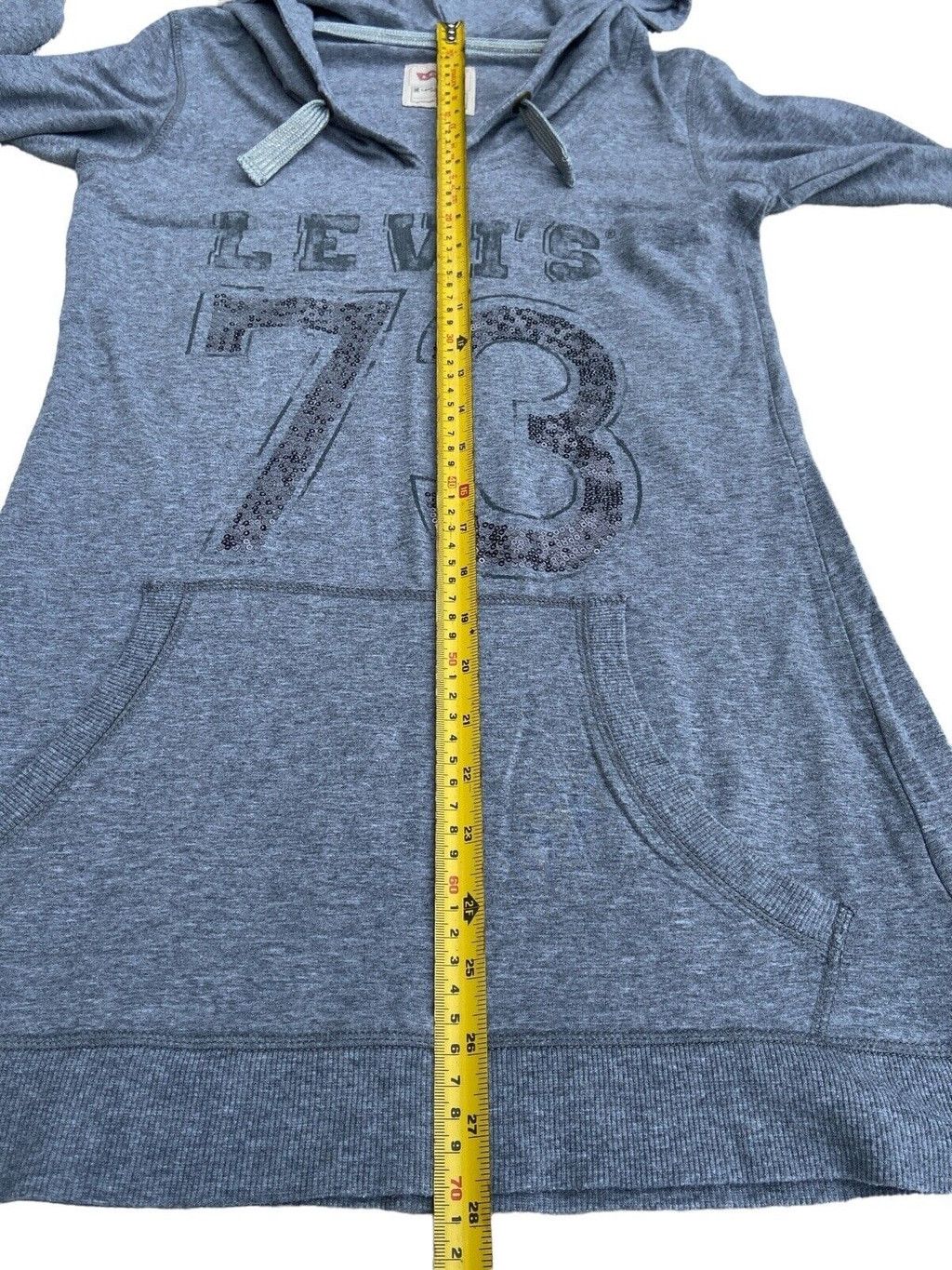 Levi's Women’s Sweatshirt Hoodie Tunic Long Slave Pocket Size S / US 4 / IT 40 - 5 Thumbnail
