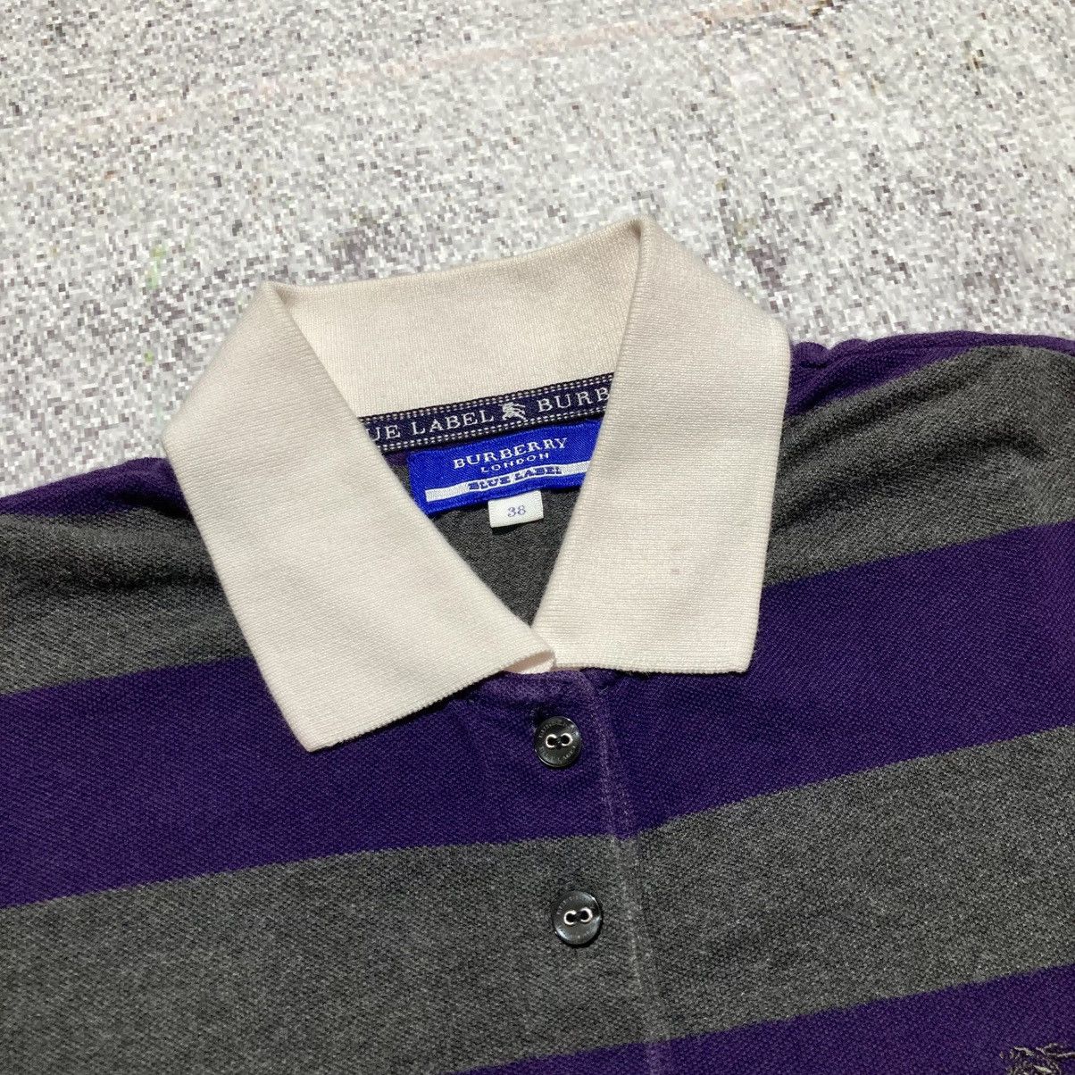 Burberry Vintage Burberry Blue Label Women Polo Tee Stripe Luxuruy Size XS / US 0-2 / IT 36-38 - 12 Thumbnail