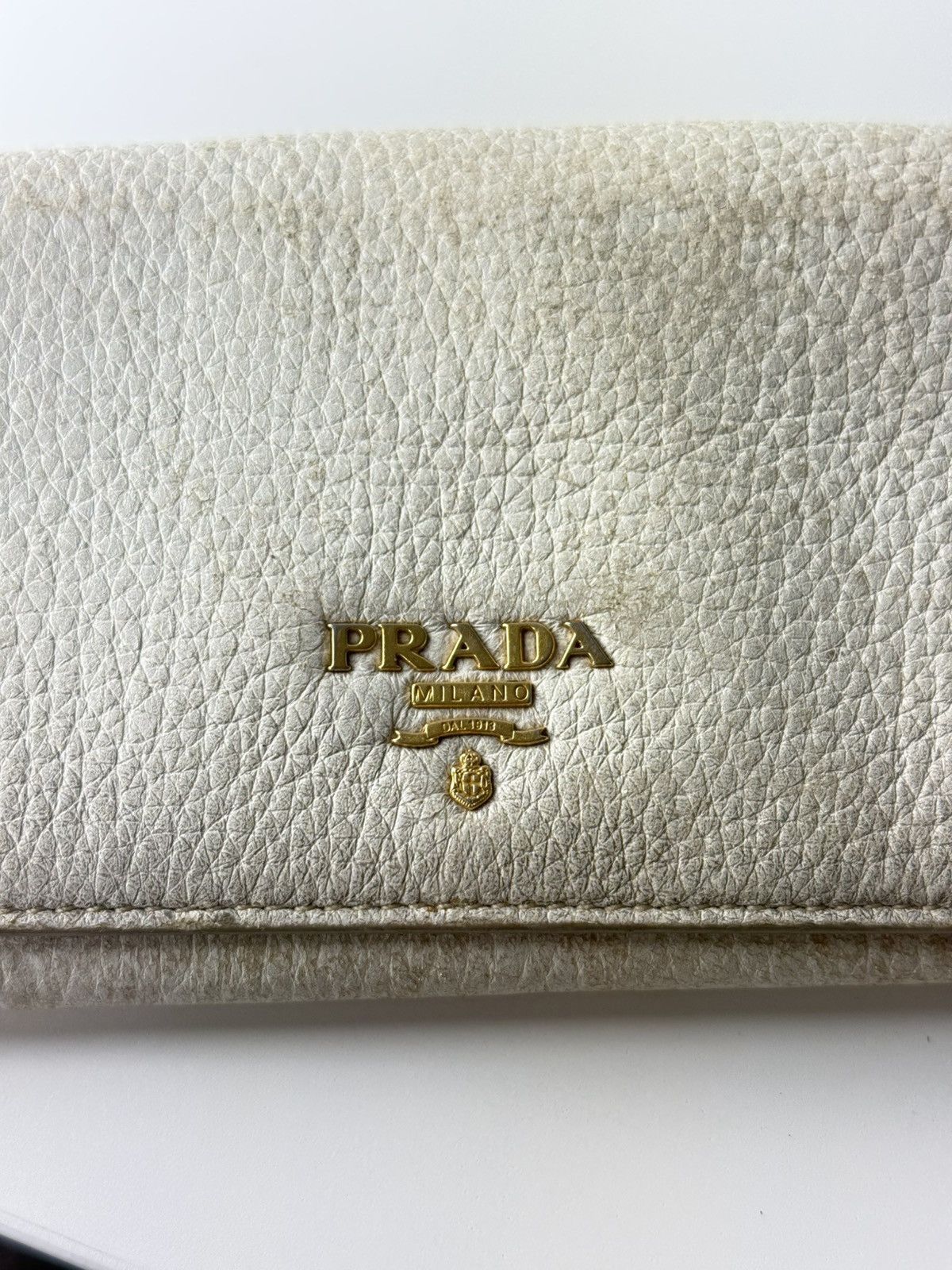 Prada Prada Leather Wallet Grey Size ONE SIZE - 4 Thumbnail